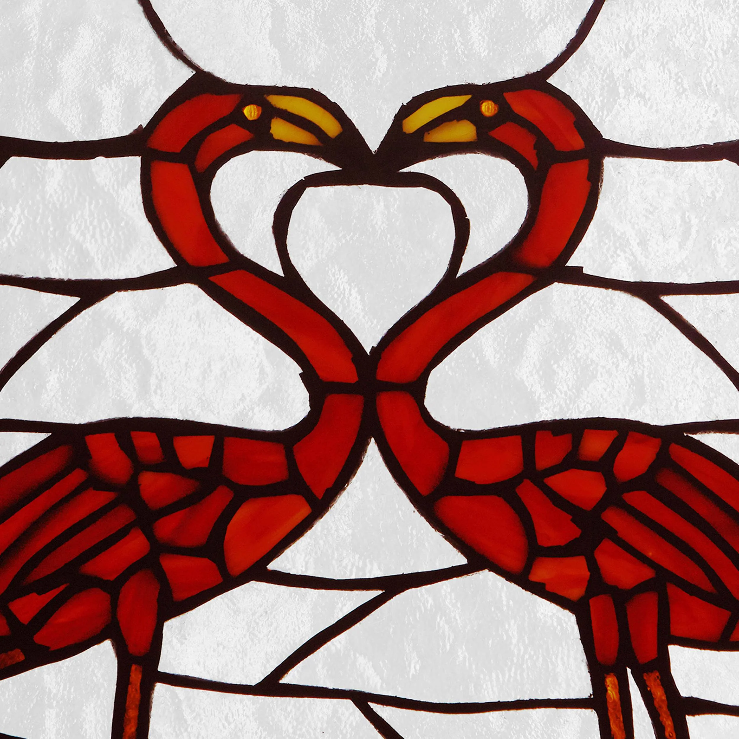 River of Goods 12.5" H Flamingos Stained Glass Window Panel - Image 16