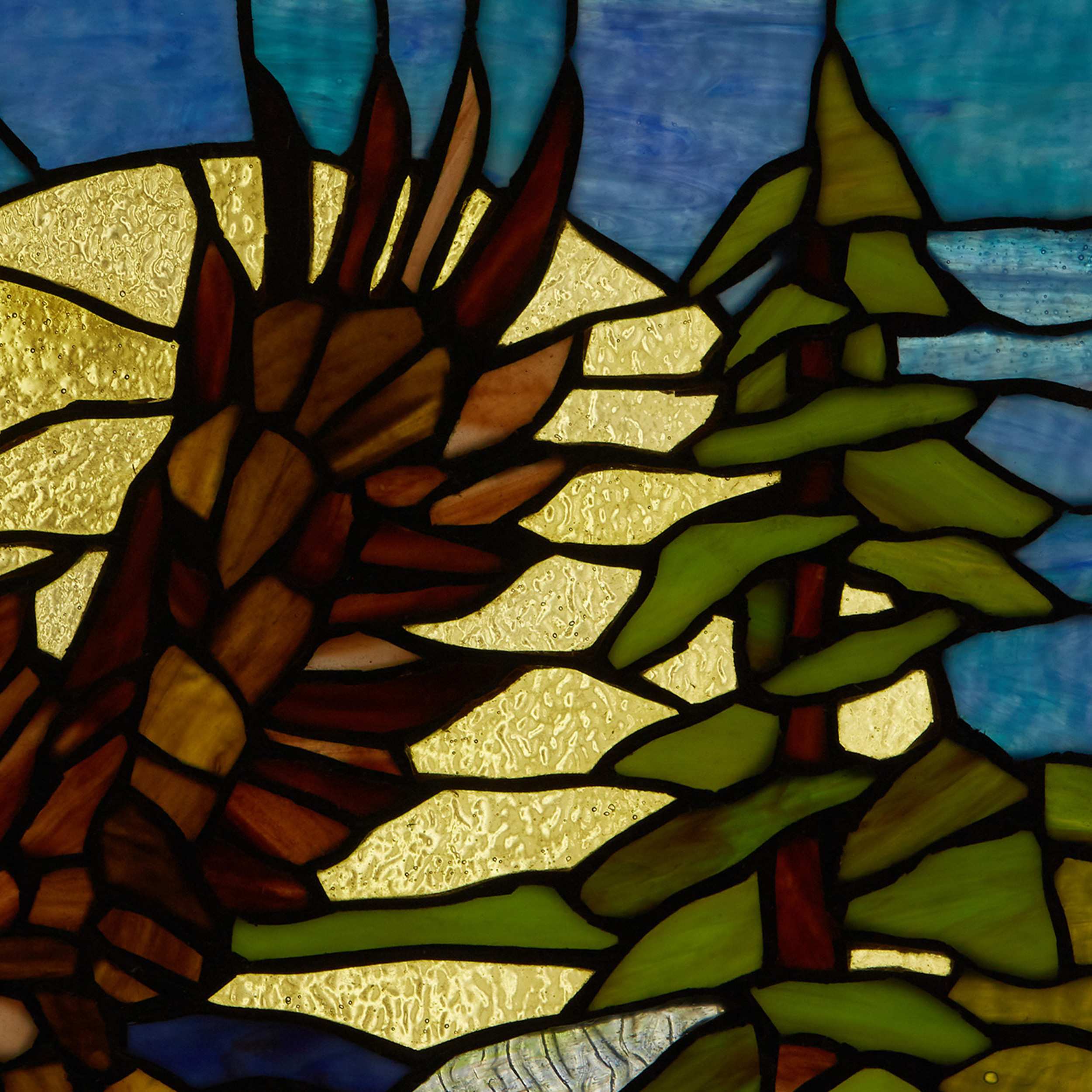 River of Goods 14" H Bald Eagle Stained Glass Window Panel - Image 8