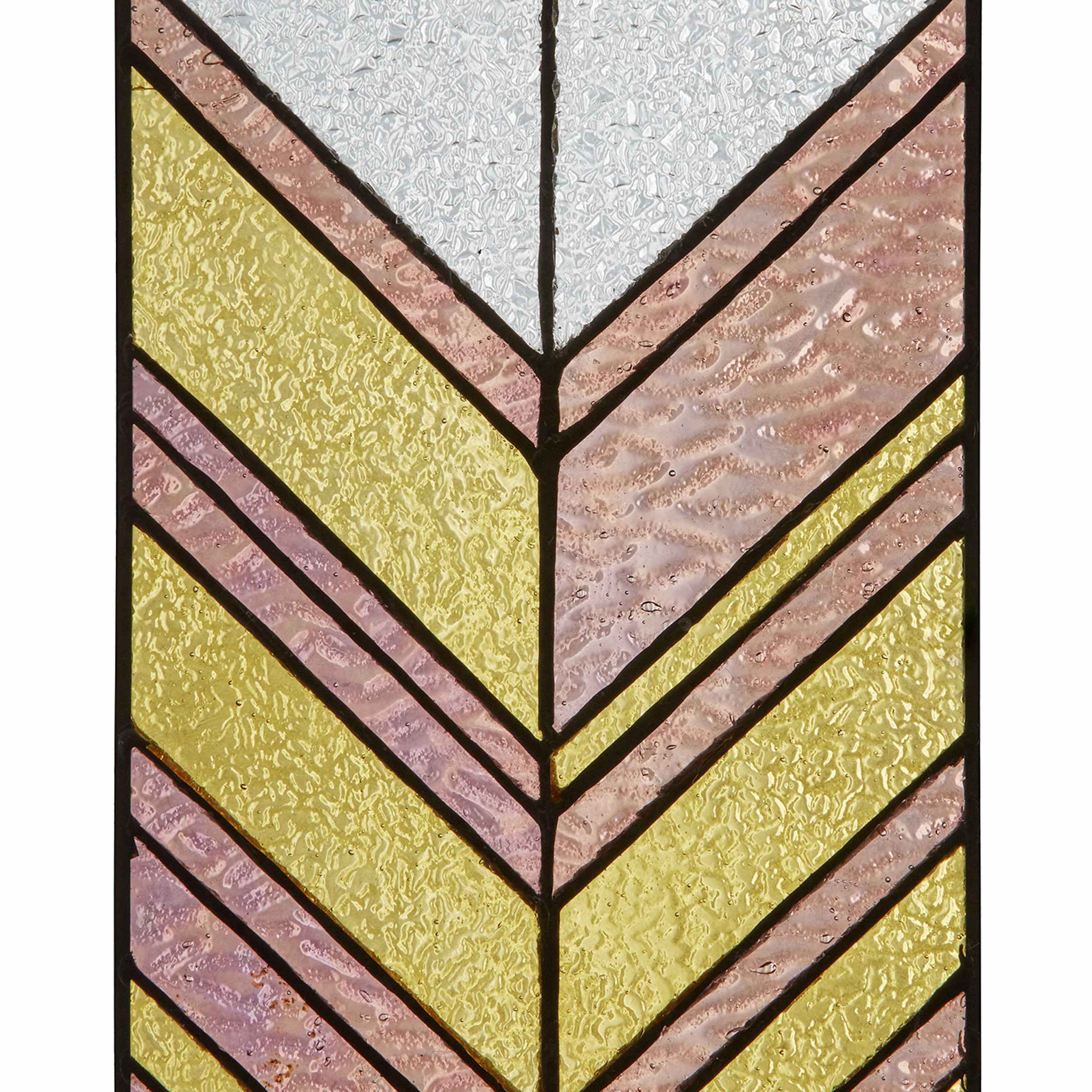 River of Goods 14" H Tiffany-style Arrows Stained Glass Window Panel - Image 23