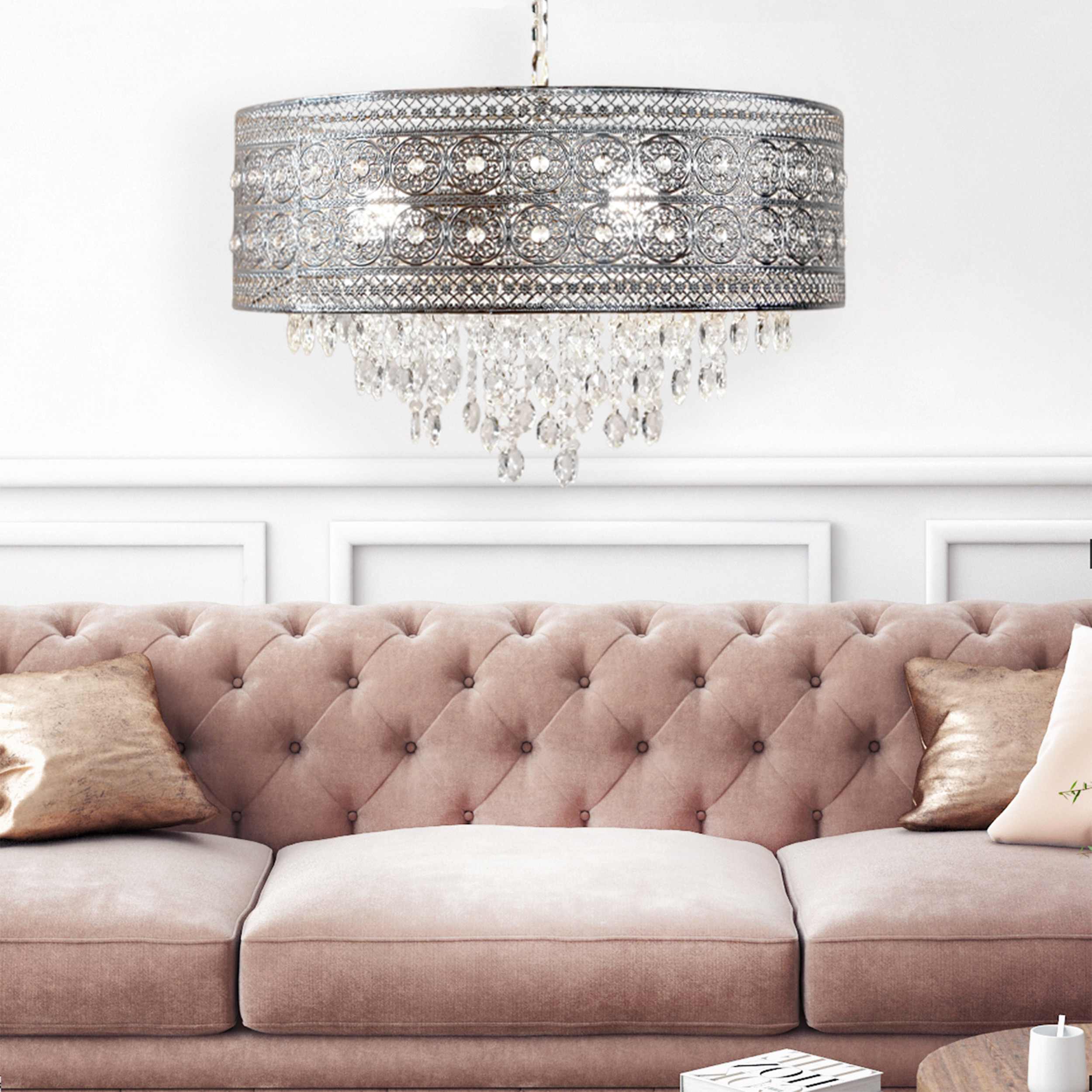 River of Goods Metal/Crystal Hanging Lamp - Image 11