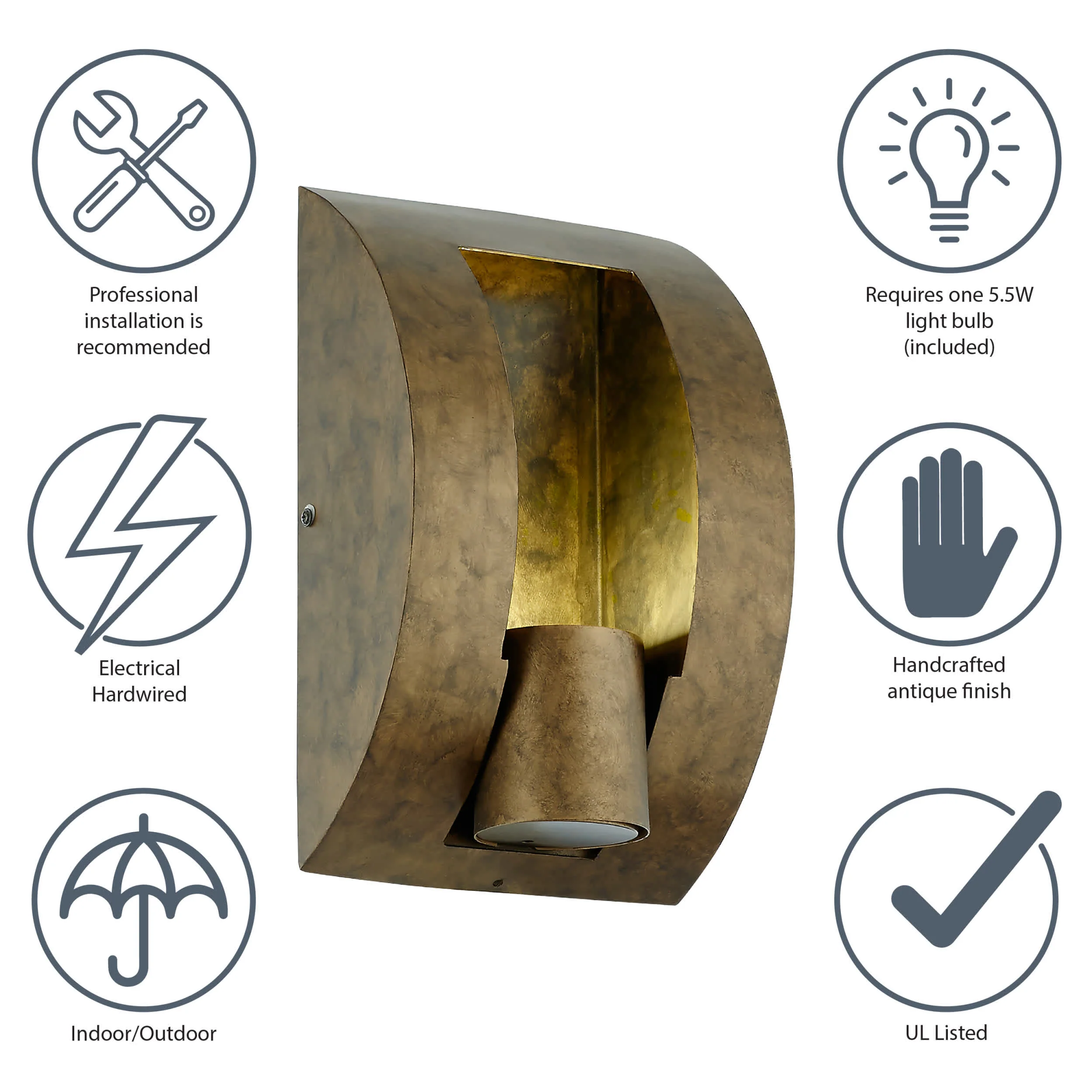 River of Goods Outdoor Hardwire Lamp - Image 27