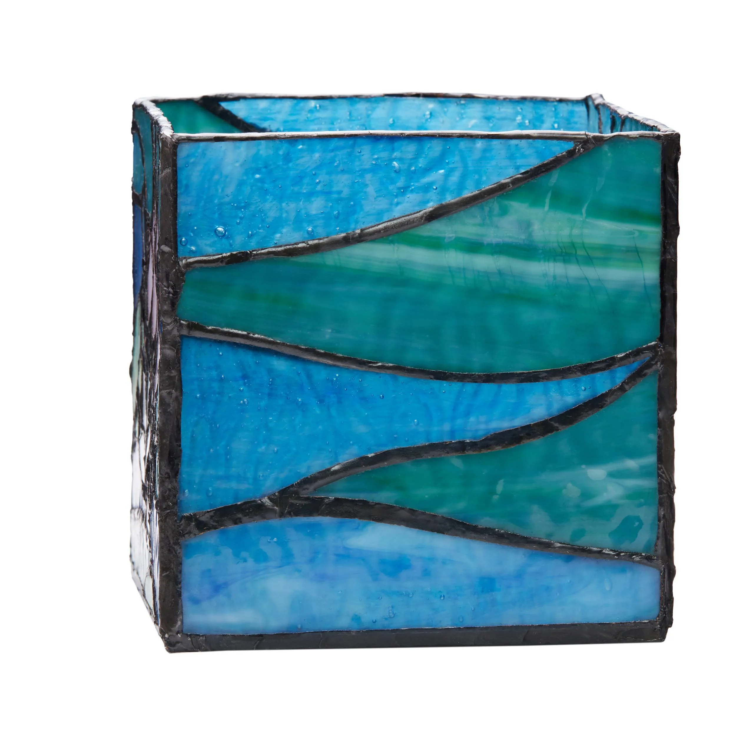 River of Goods Stained Glass Candle Holder - Image 10