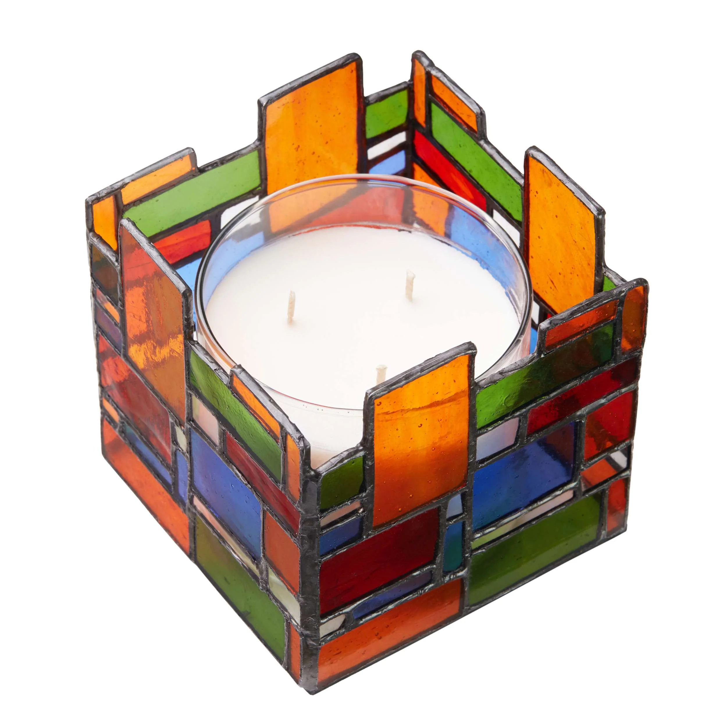 River of Goods Stained Glass Candle Holder - Image 14