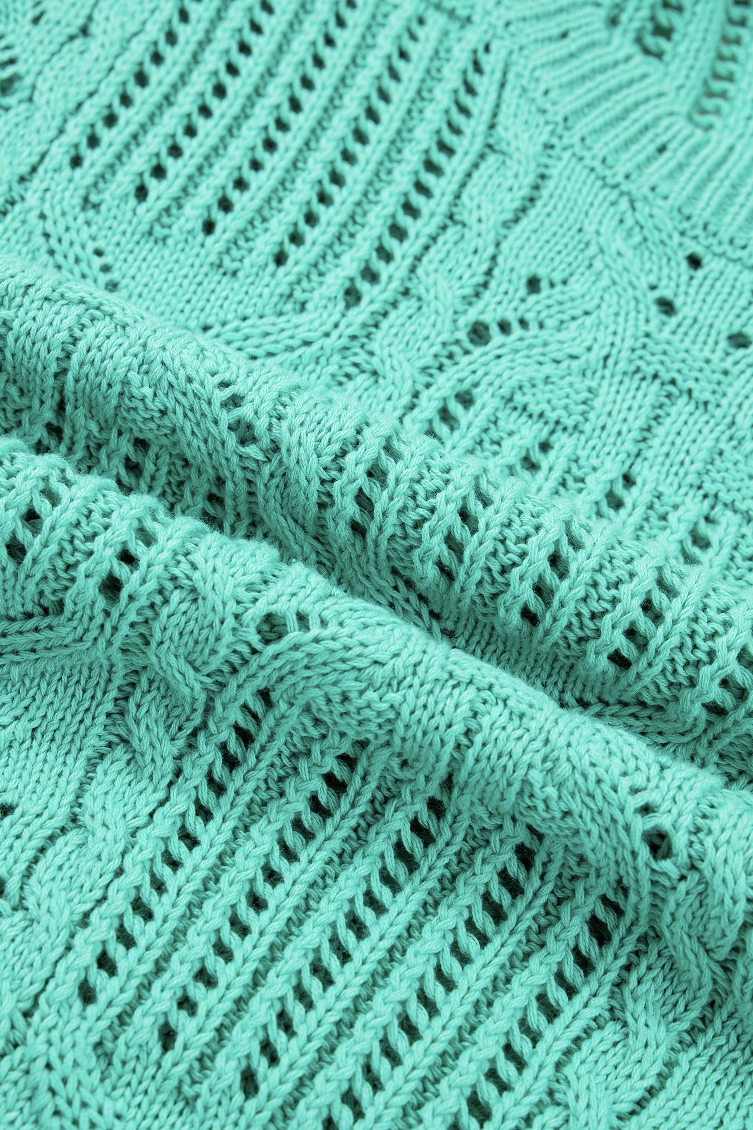 Threaded Pear River Trim Short Sleeve Sweater - Image 13