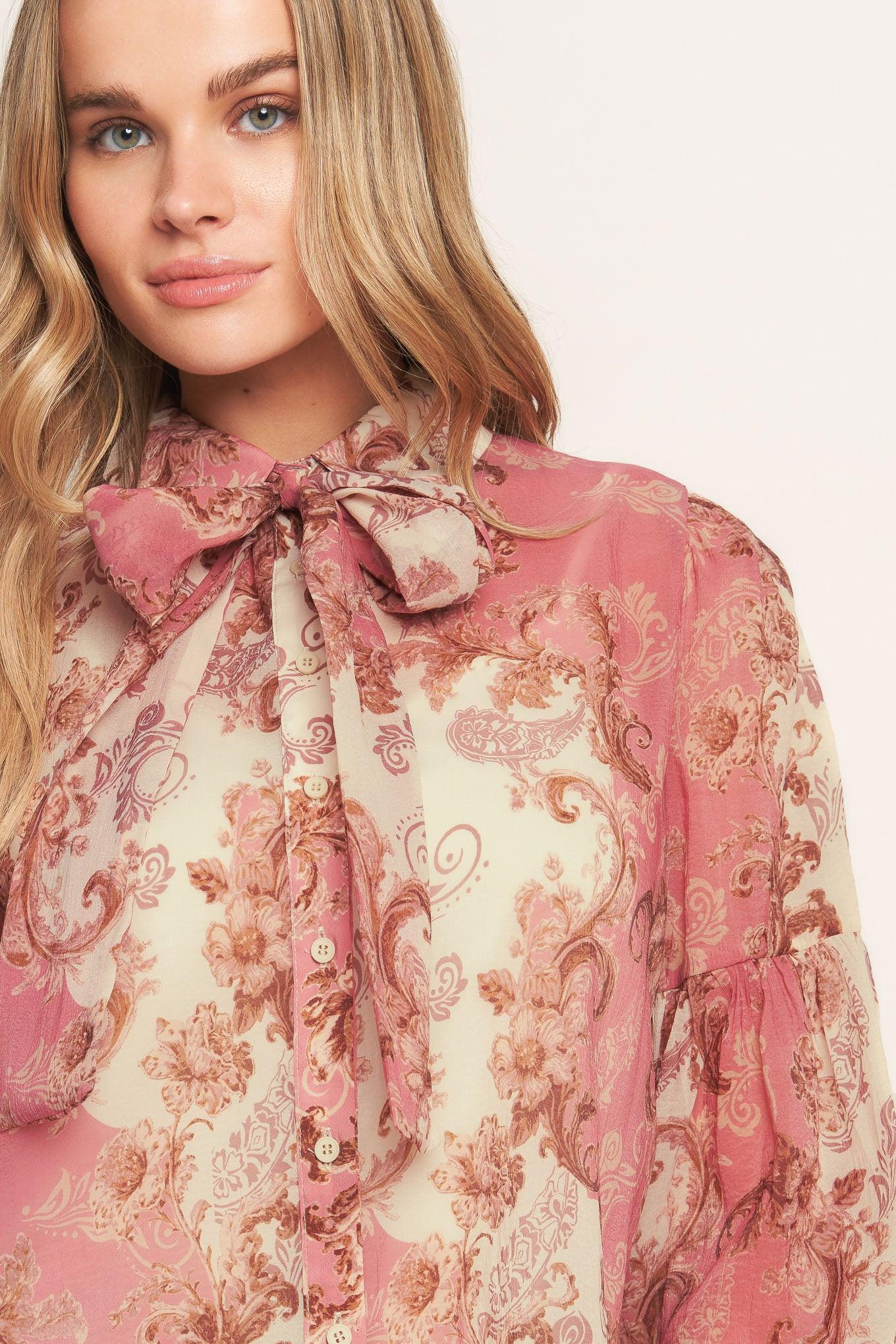 Rococo Rose Woven Top - Image 2