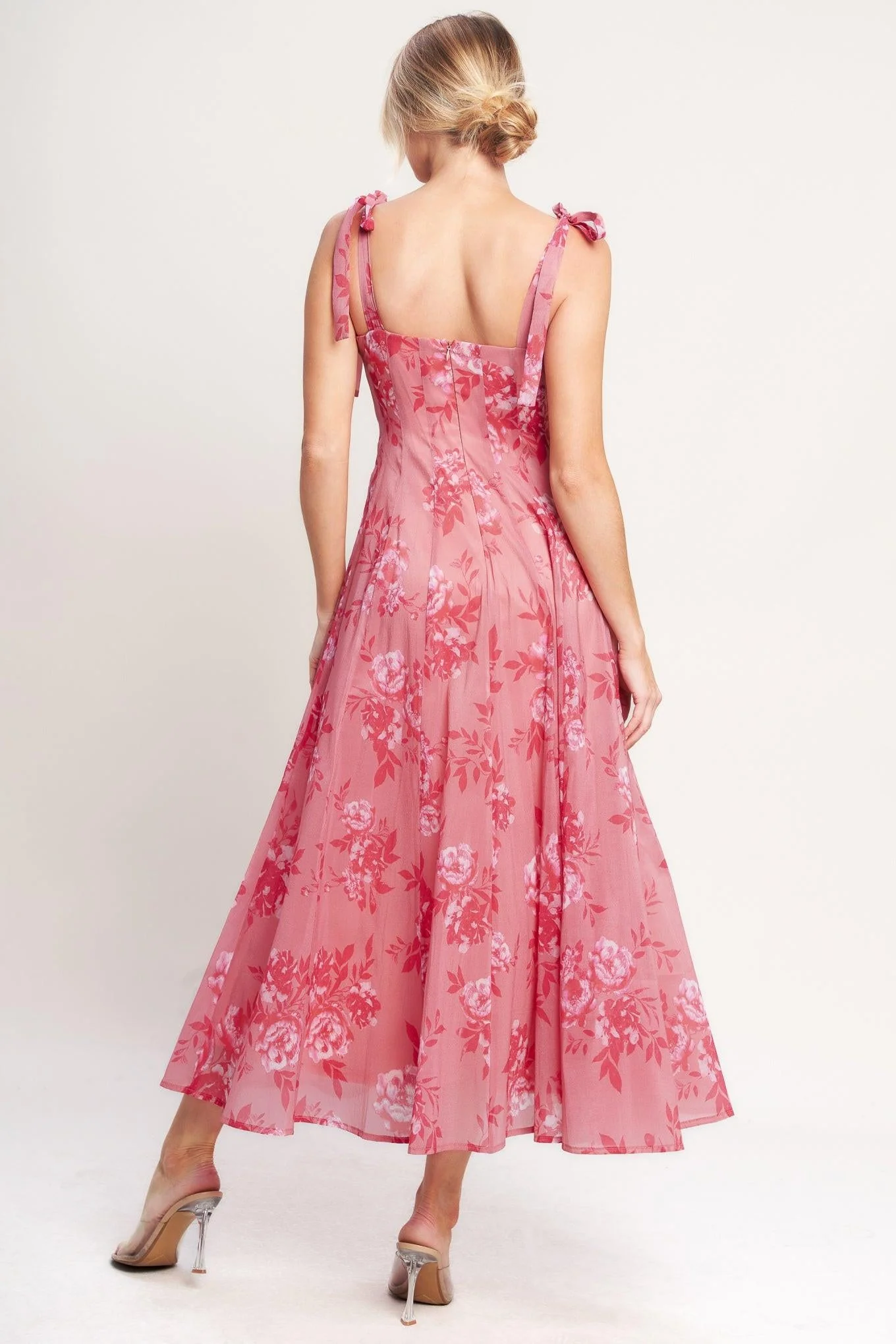 Romantic Canopy Woven Midi Dress - Image 6