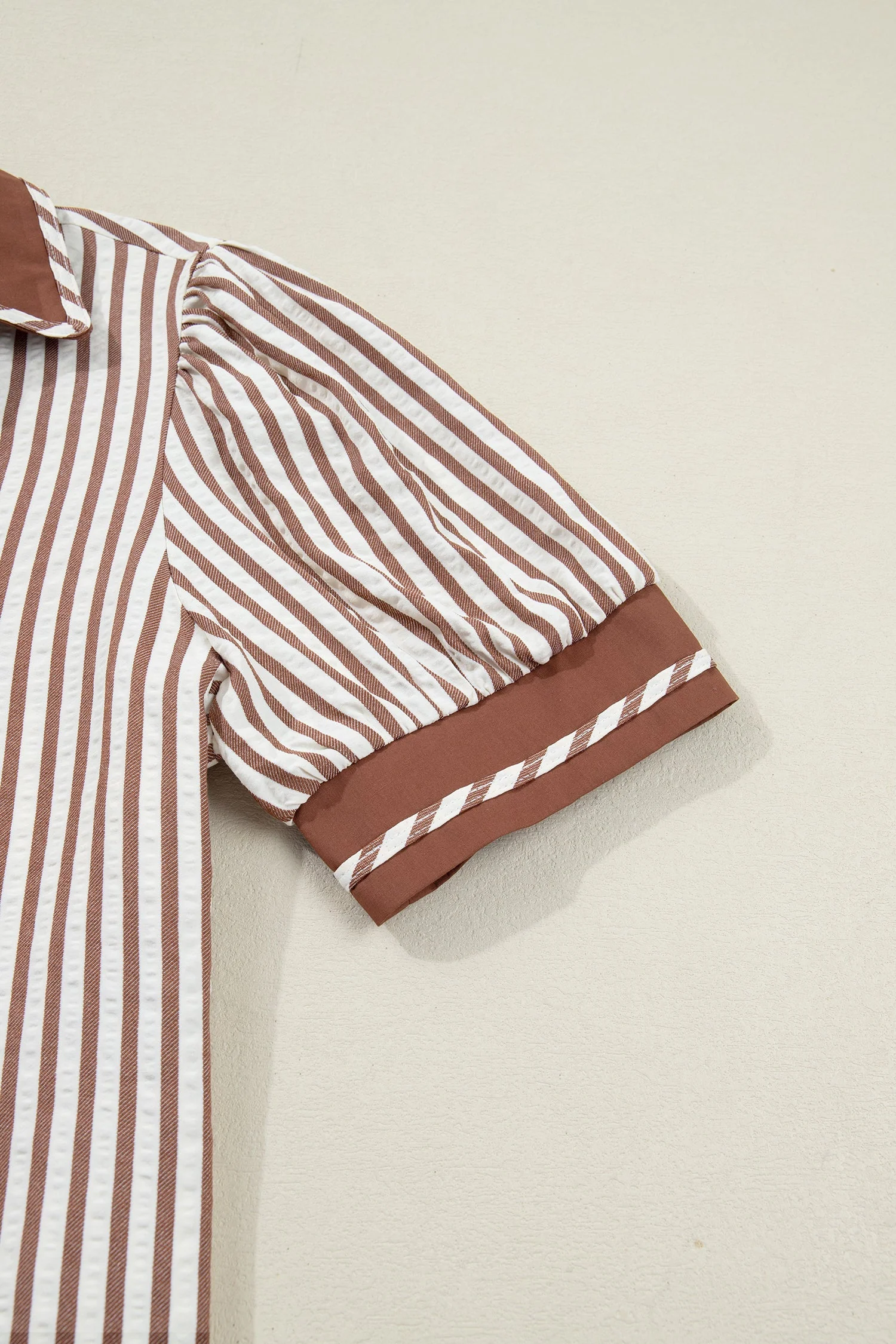 Threaded Pear Romina Short Bubble Sleeve Blouse - Image 12