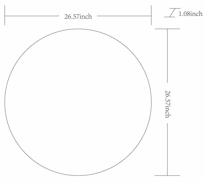 Round Mirror with Black Aluminum Frame - Image 12