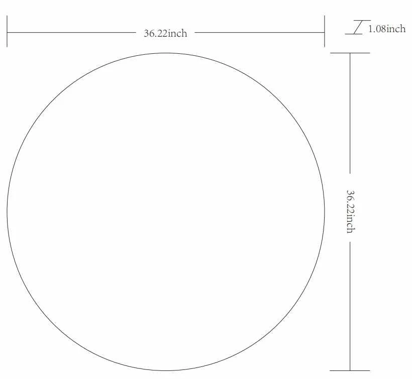 Round Mirror with Black Aluminum Frame - Image 14