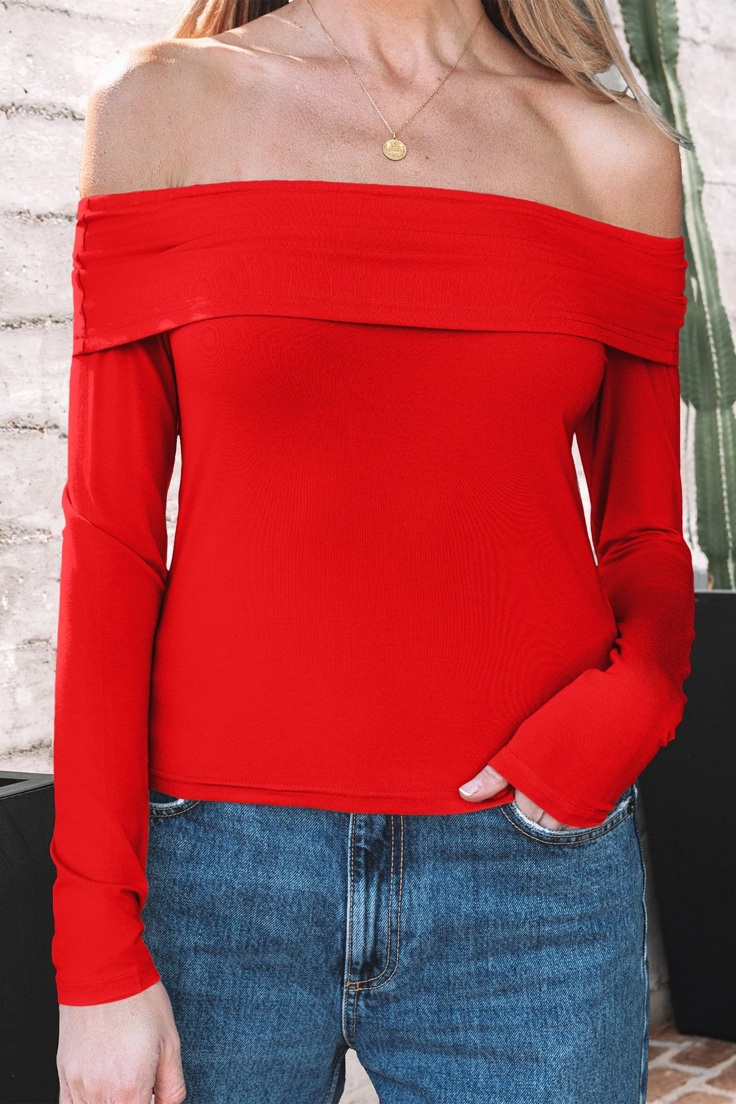 Threaded Pear Rowyn Sleeve Slim top Long Sleeve Top - Image 6