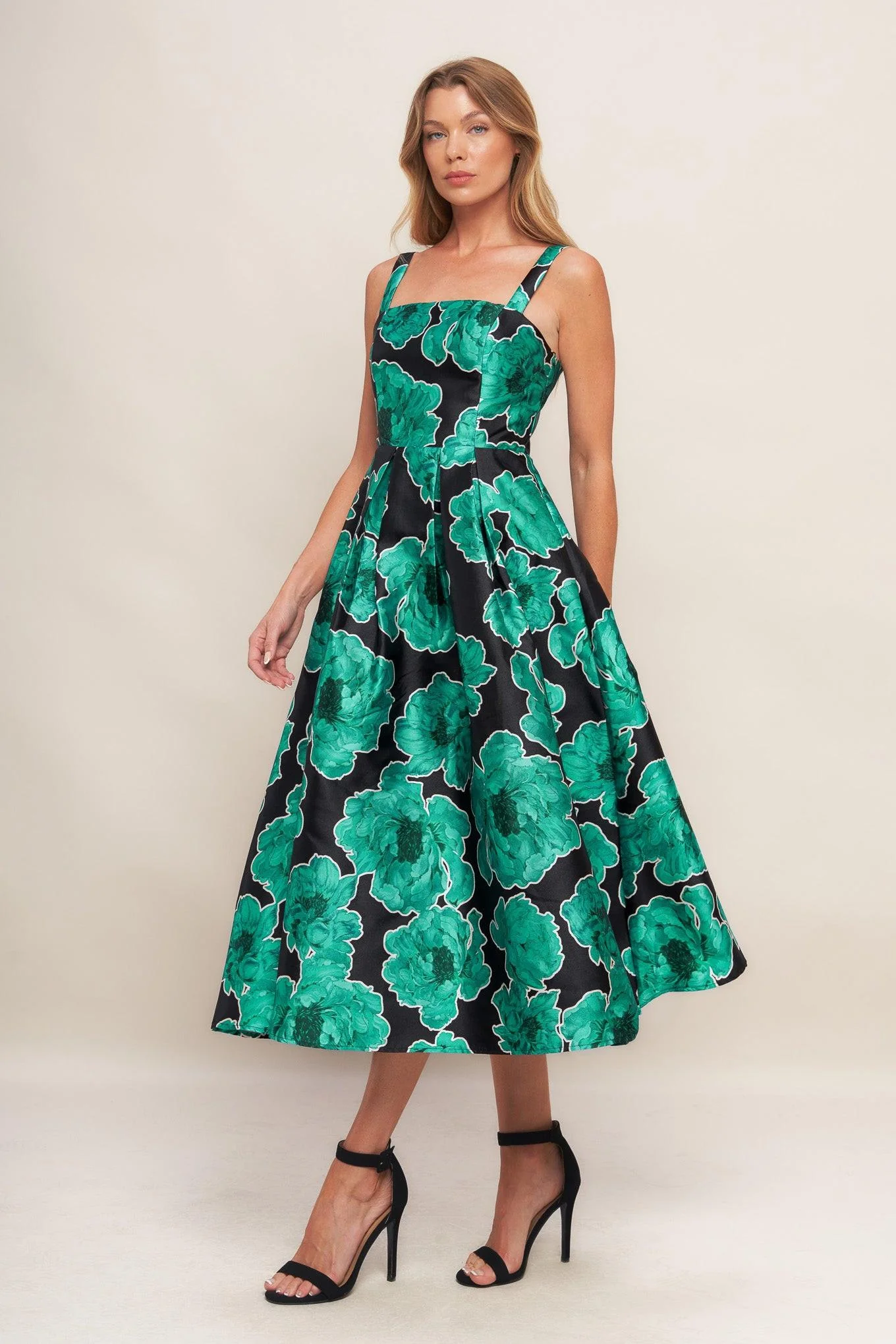 Royal Baroque Woven Midi Dress - Image 3