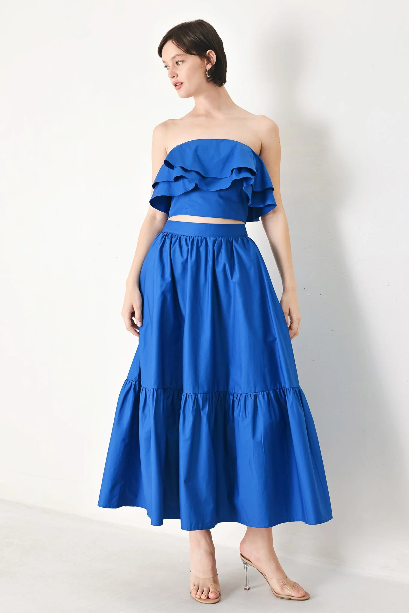 Royal Flow Woven Tube Top - Image 3