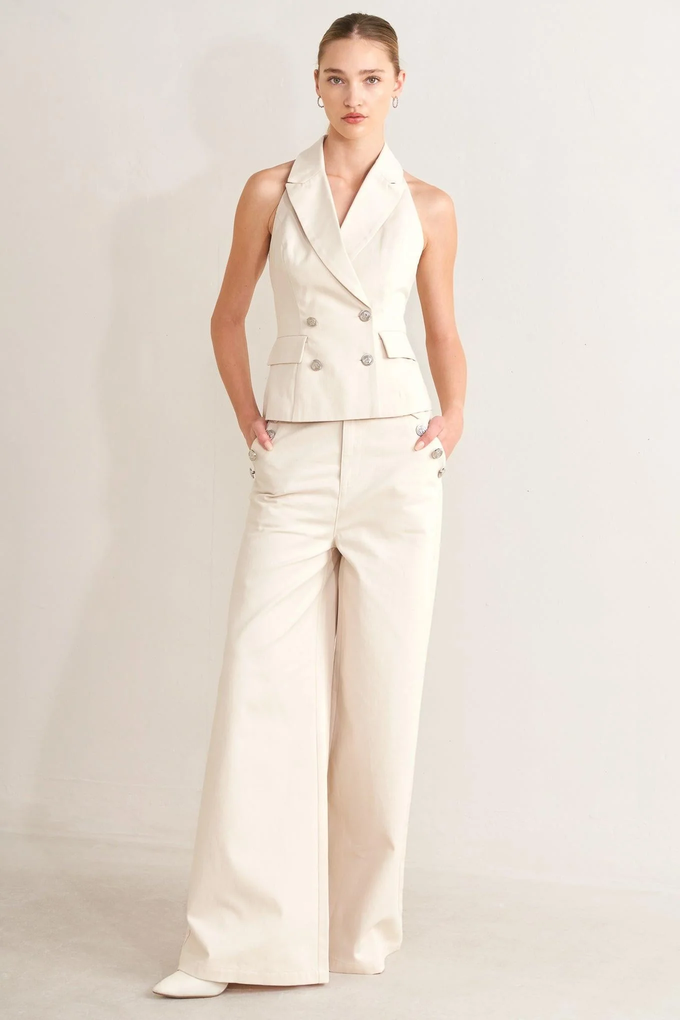 Runway Tailored Woven Vest - Image 3
