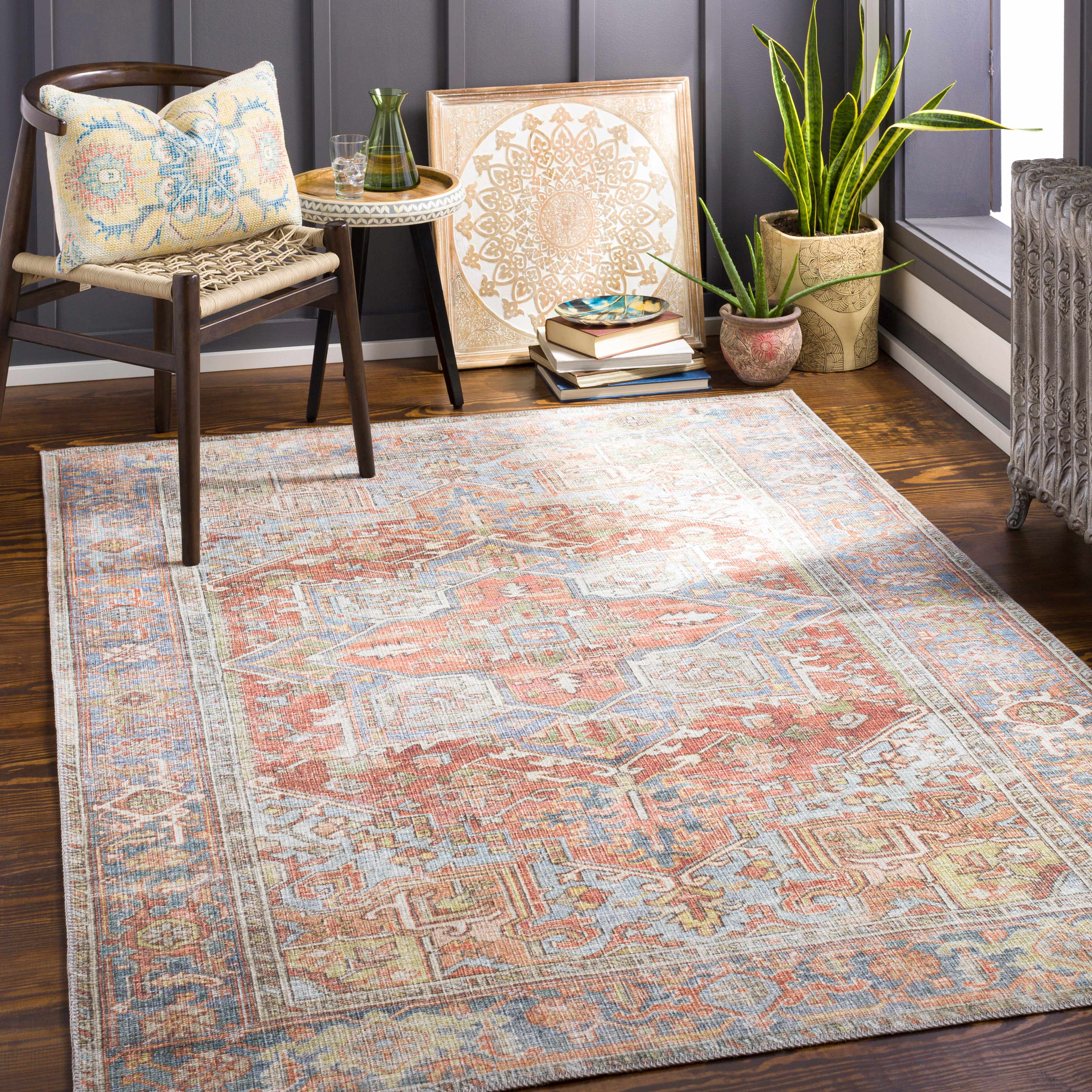 Rust Maayon Washable Rug - Image 16