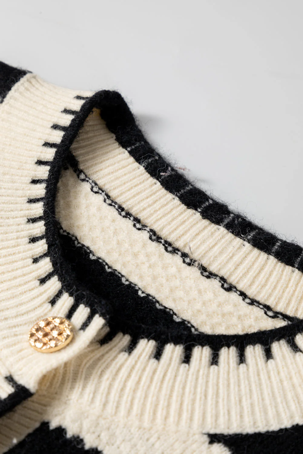 Threaded Pear Rylee Stripe Button Cardigan Sweater - Image 9