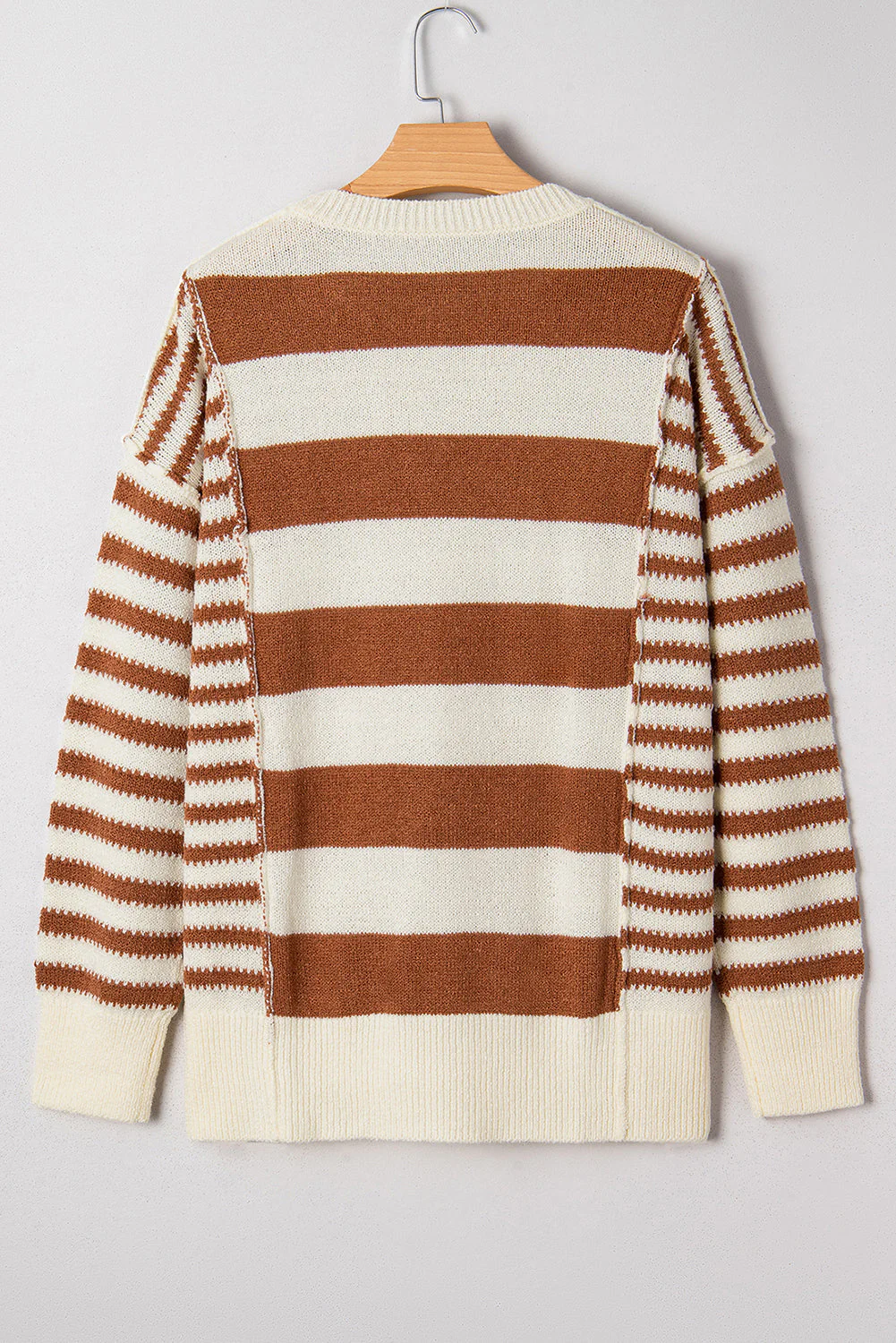Threaded Pear Sadie Sleeve Patchwork Baggy Sweater - Image 10