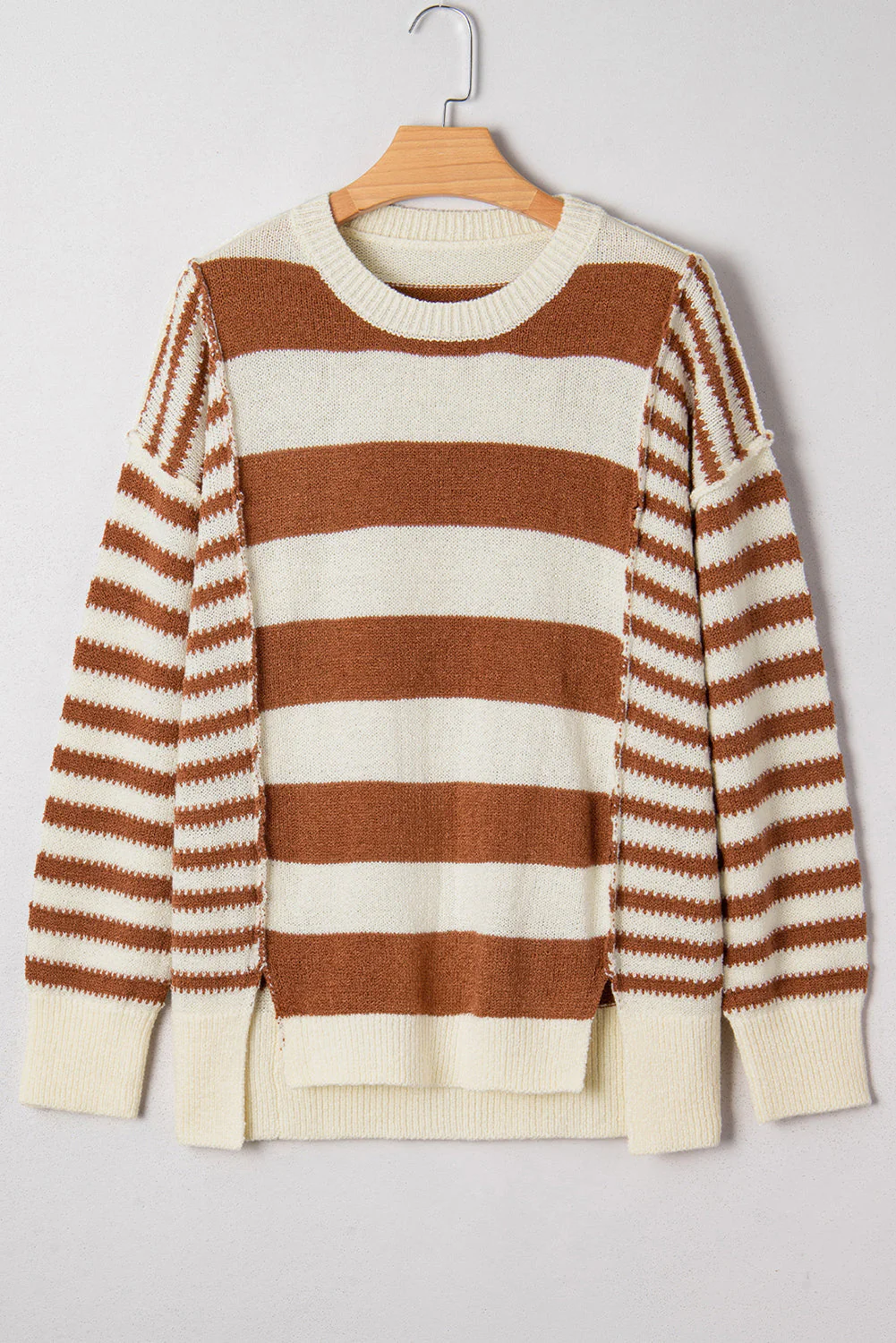 Threaded Pear Sadie Sleeve Patchwork Baggy Sweater - Image 9