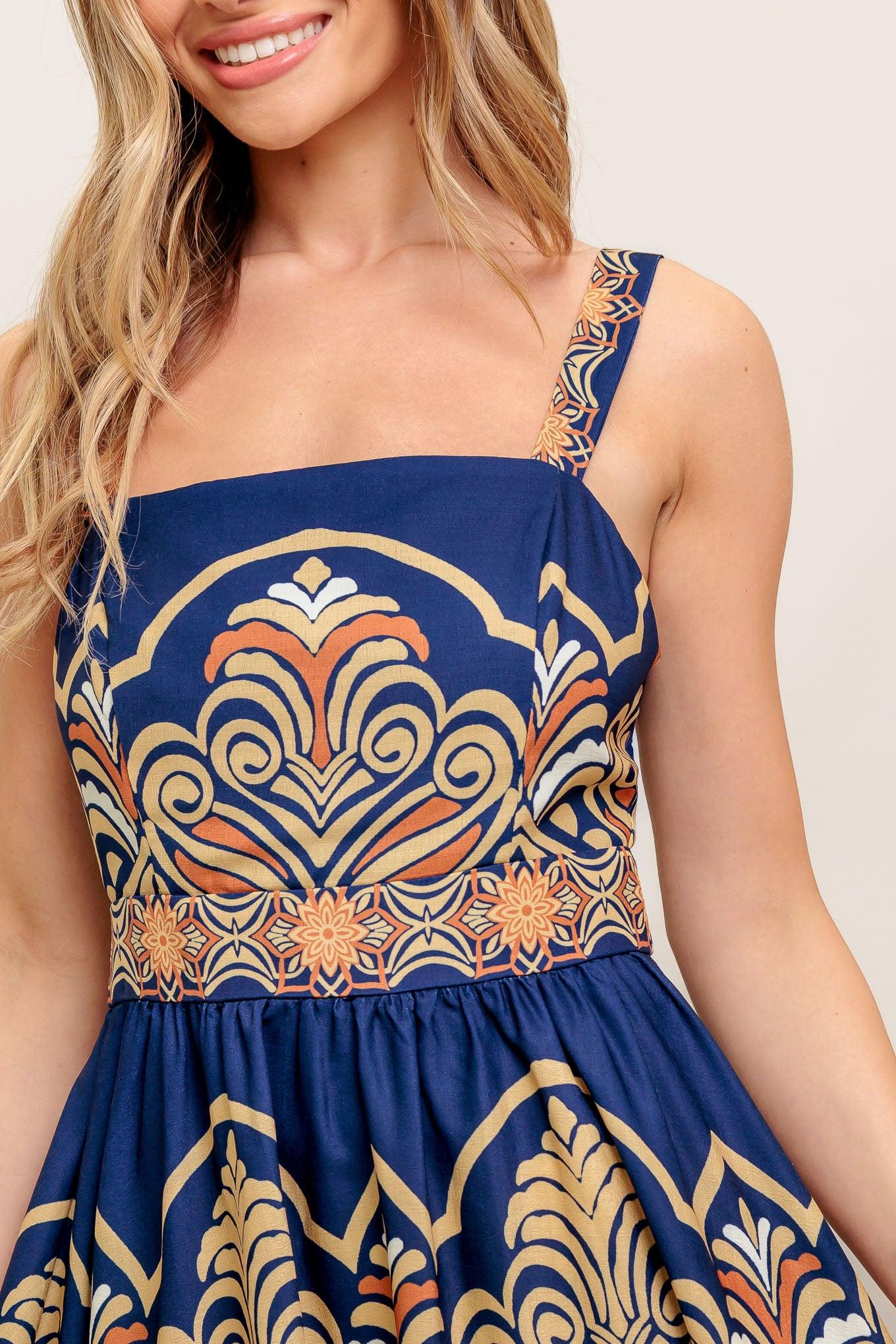 Sahara Dreams Woven Midi Dress - Image 3