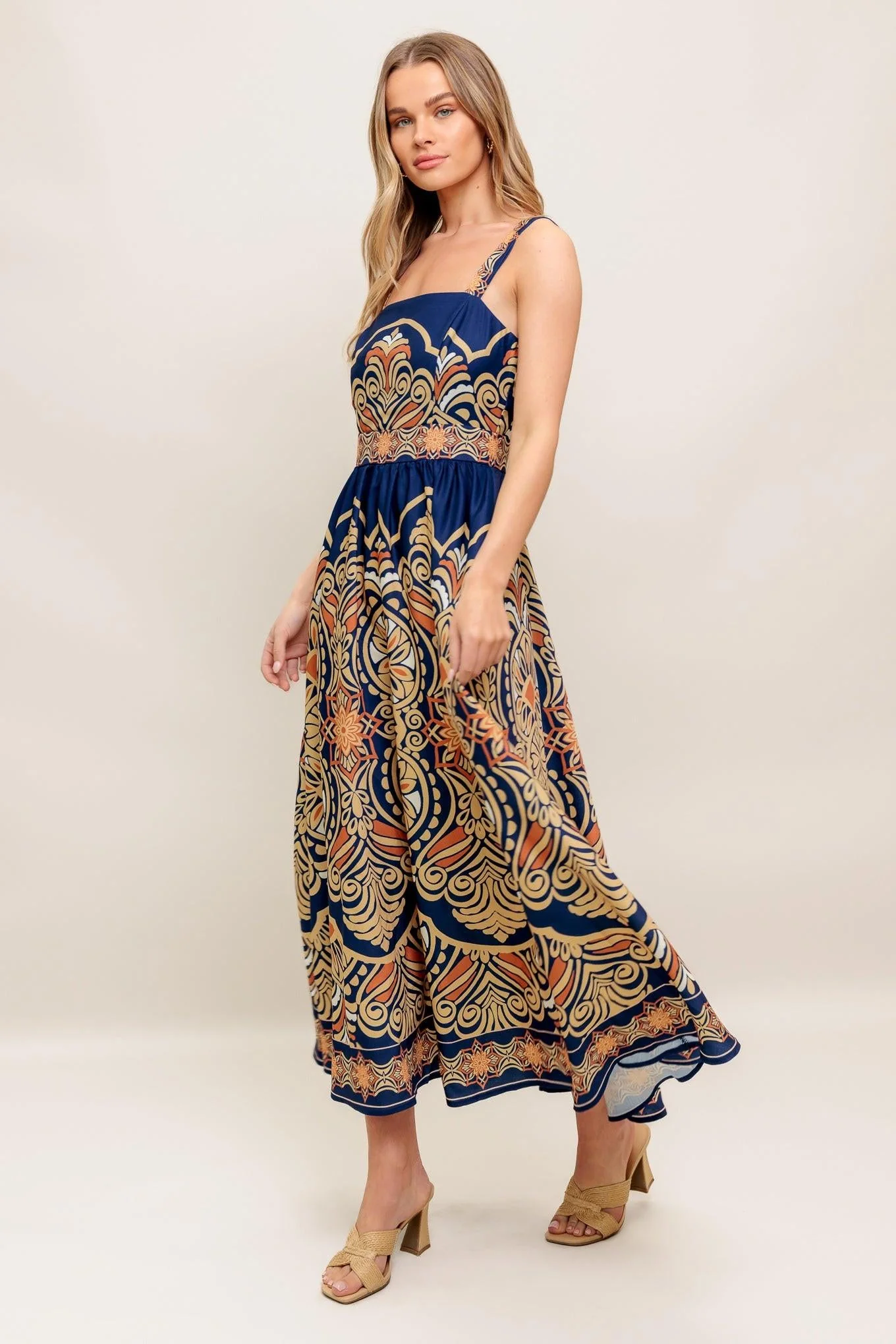 Sahara Dreams Woven Midi Dress - Image 7