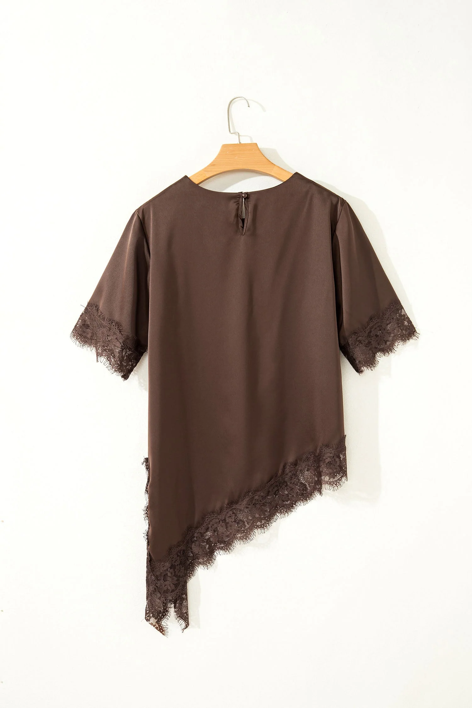 Threaded Pear Saige Short Sleeve Satin Top - Image 6