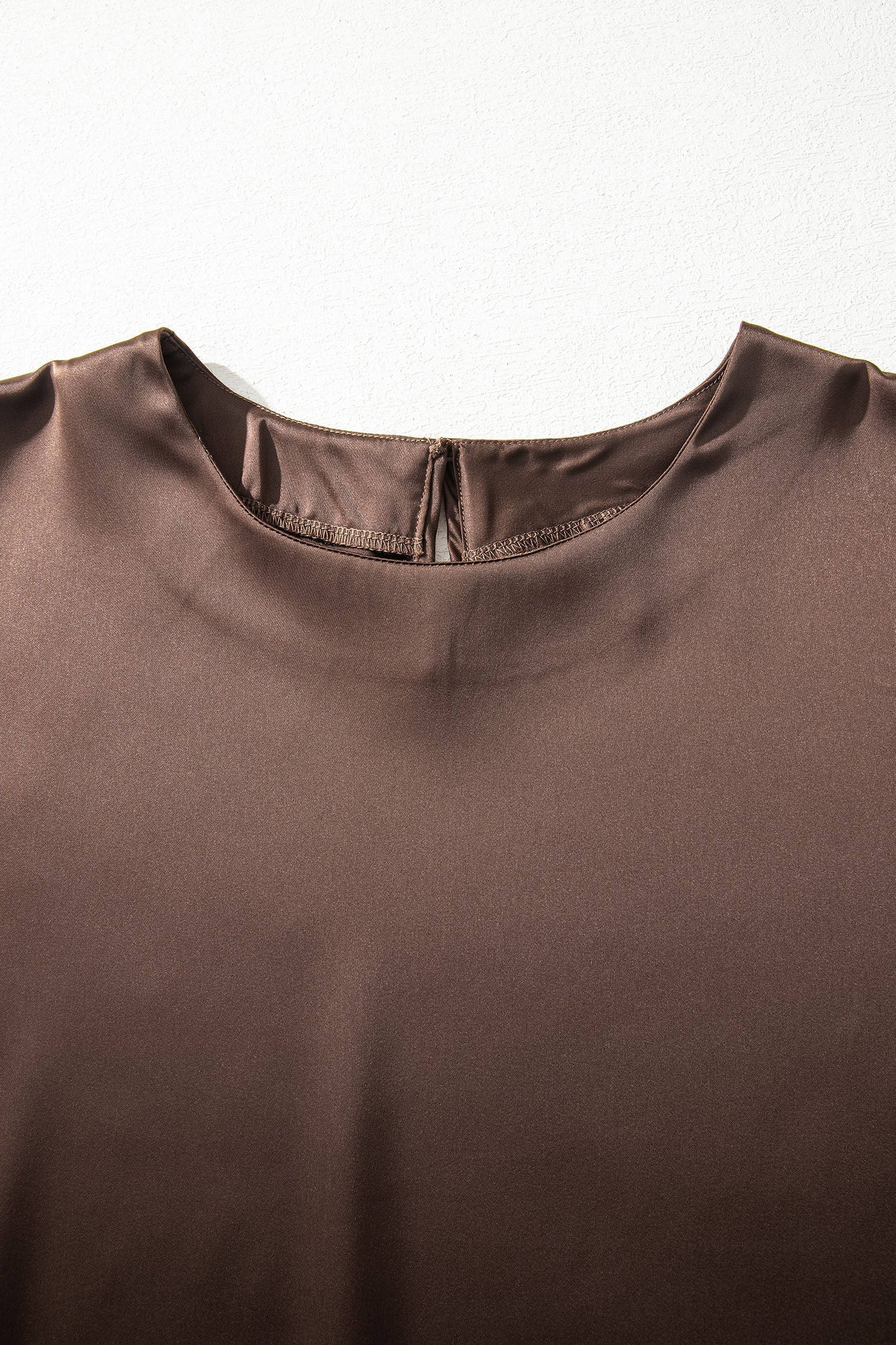 Threaded Pear Saige Short Sleeve Satin Top - Image 8