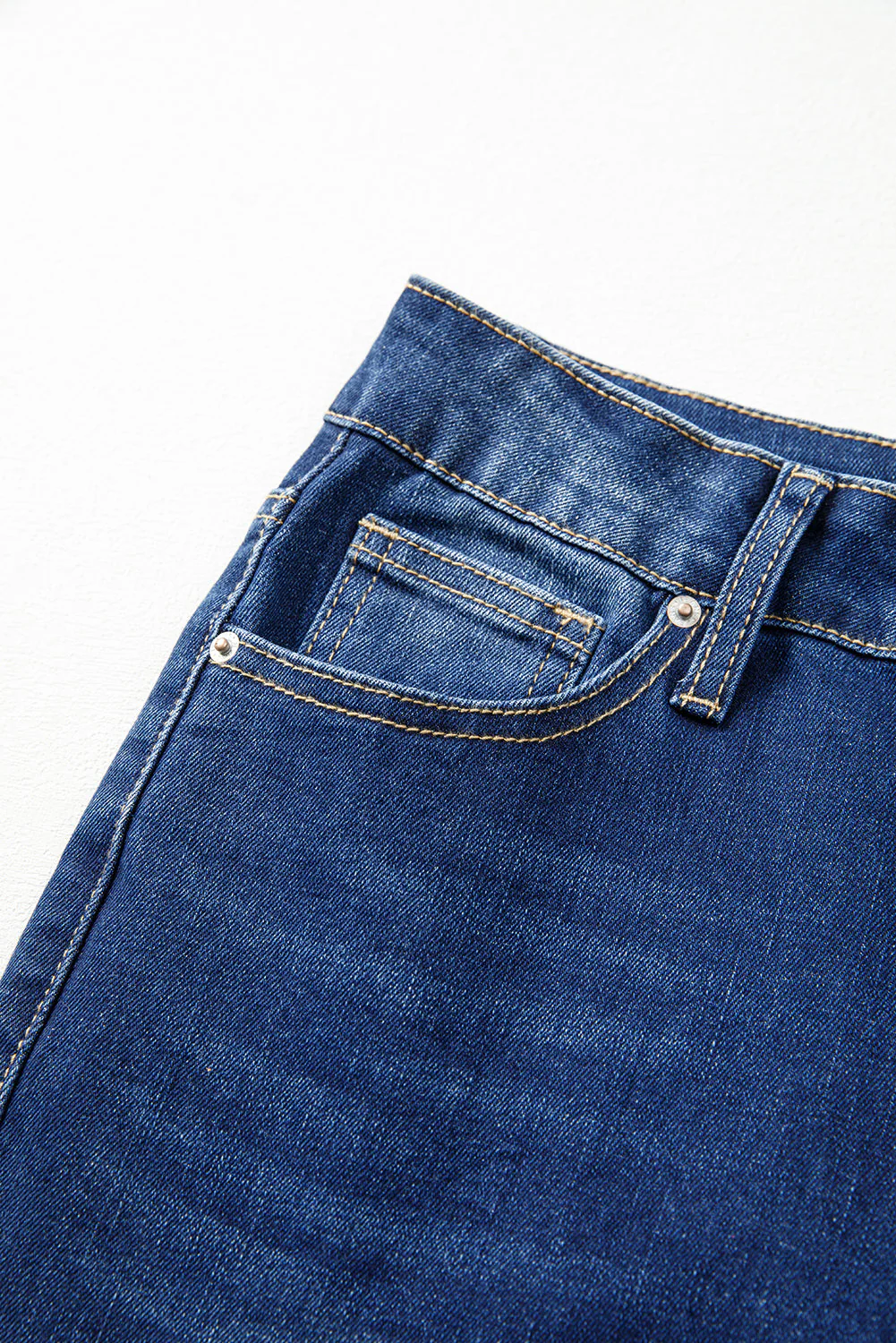 Threaded Pear Samantha Western Stitch Patched Pocket Bootcut Jeans - Image 5