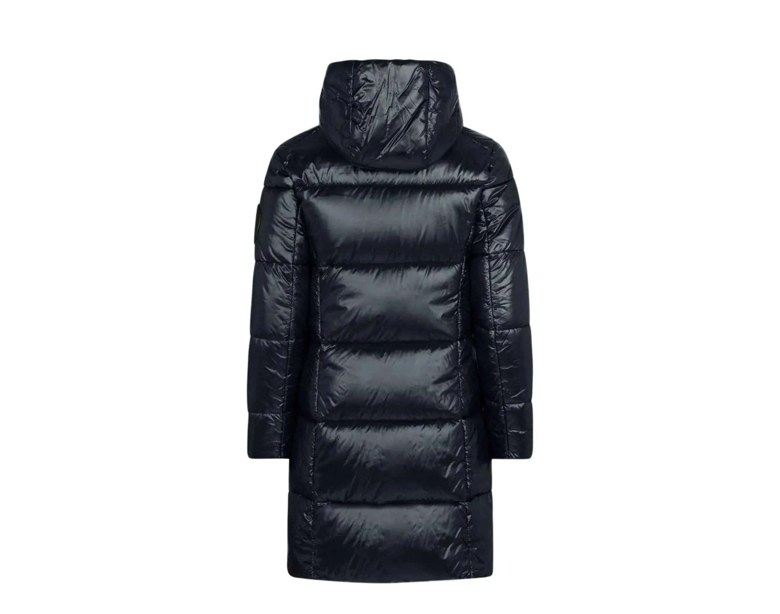 Save The Duck Luck Maxi-Quilted Hooded Women Coat Black - Image 2