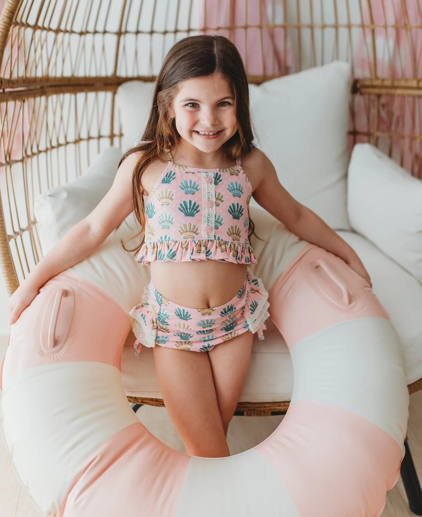 Seashell Sorbet High Waisted Bikini - Image 3