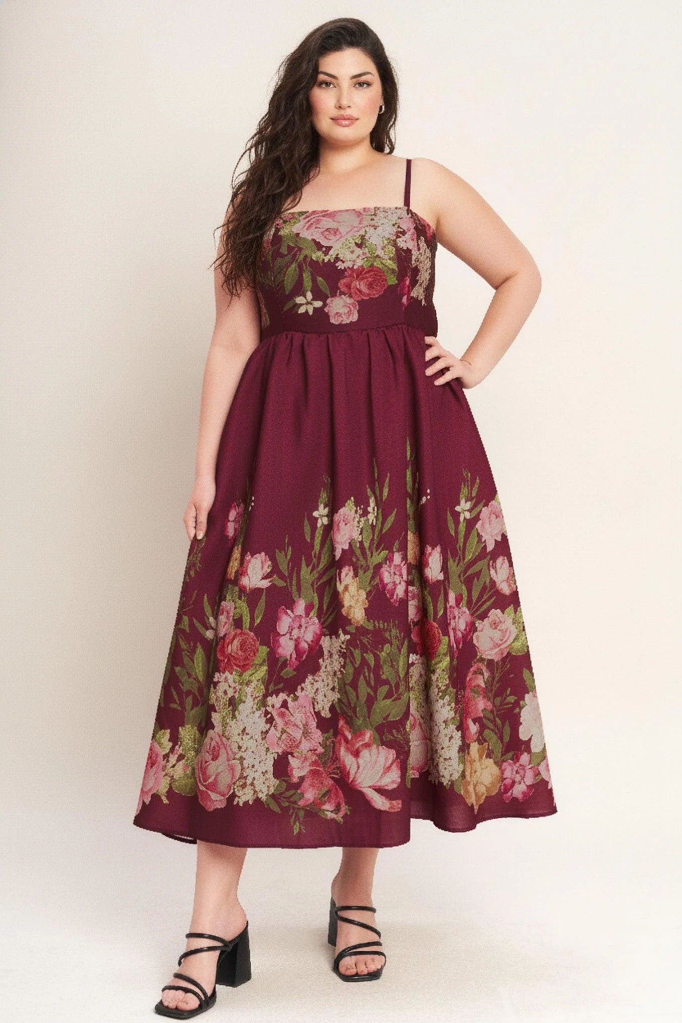 Secret Garden Romance Woven Ankle Dress - Image 7