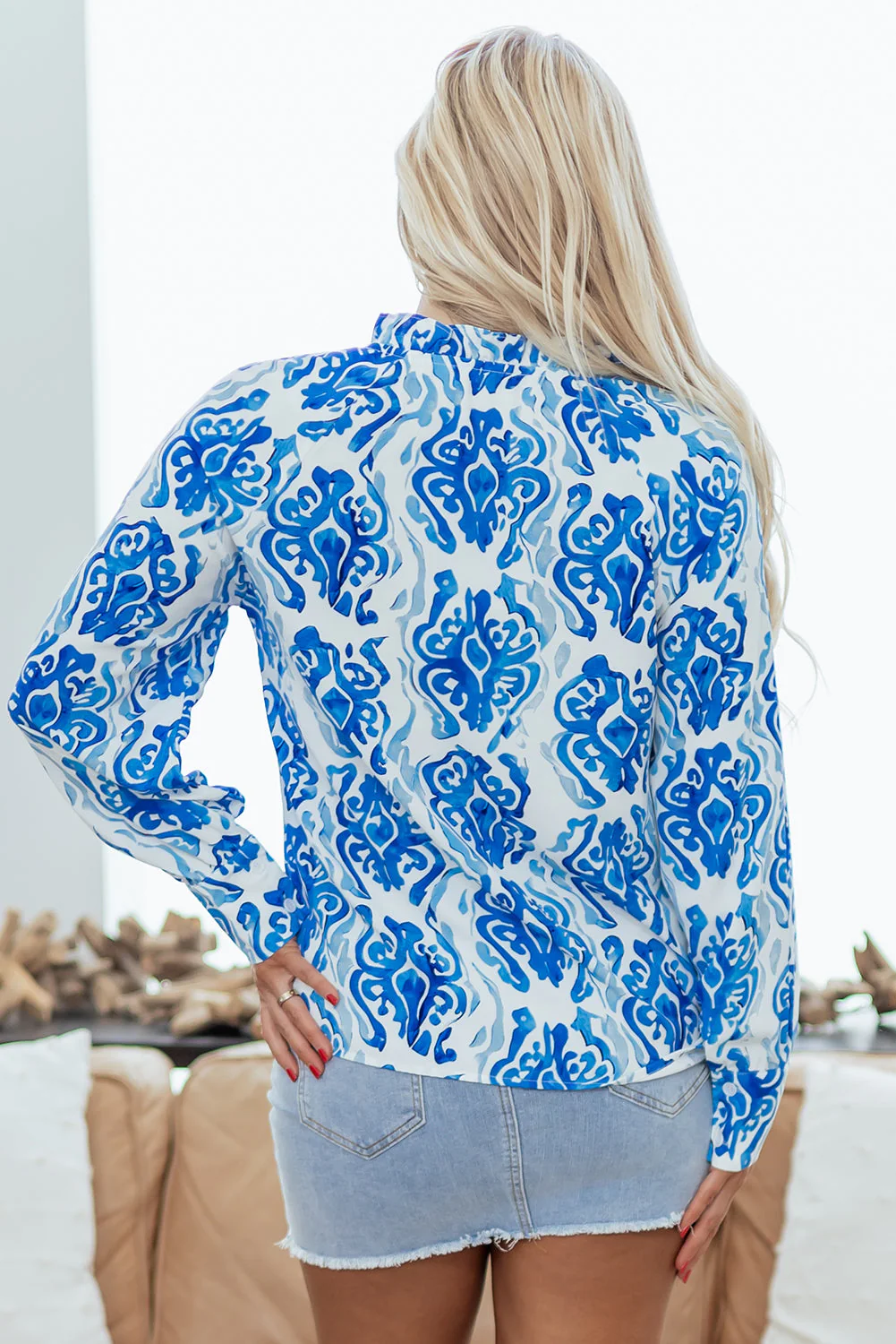 Threaded Pear Serena Front Puff Sleeve Shirt - Image 3