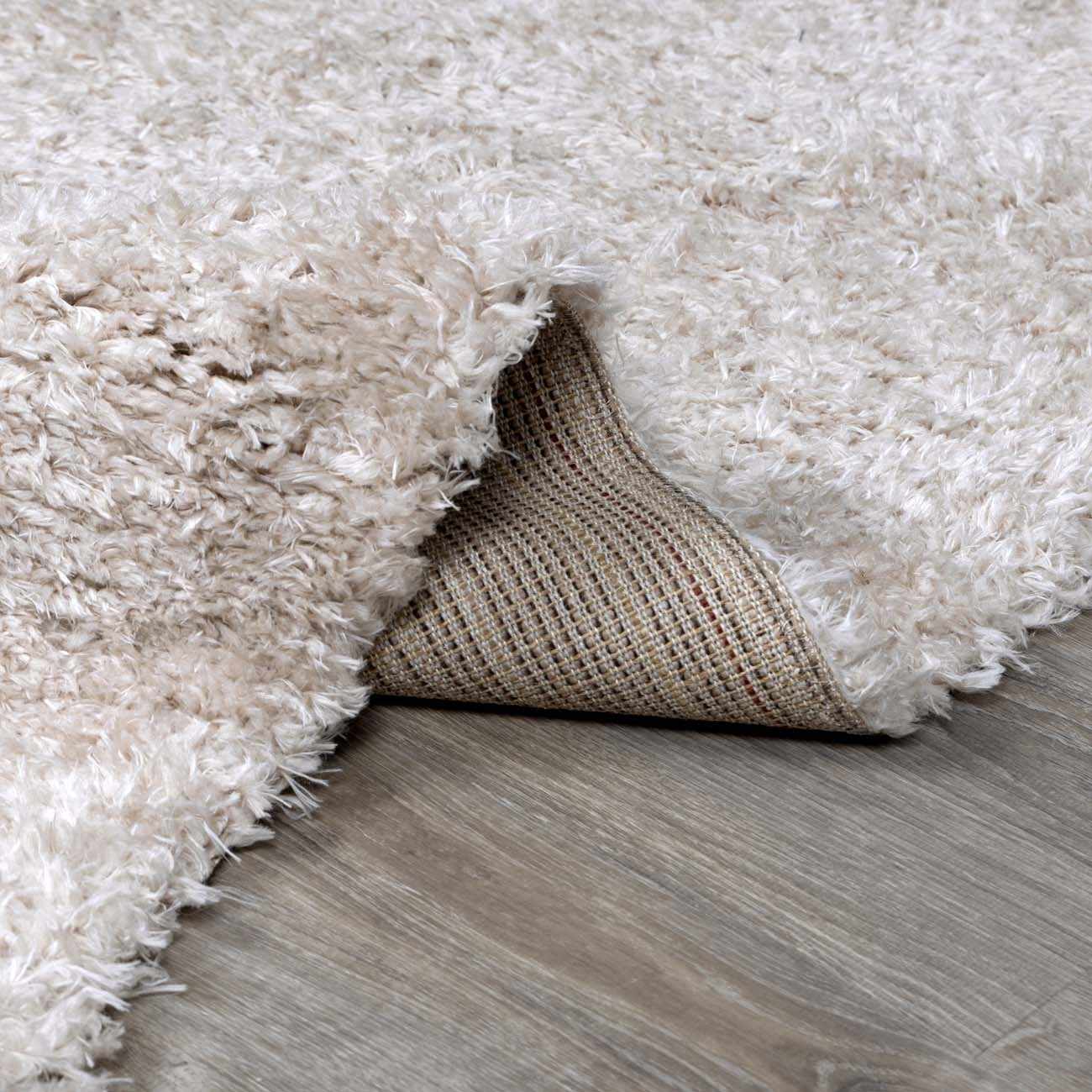Siari Solid Oatmeal Shag Rug - Image 6