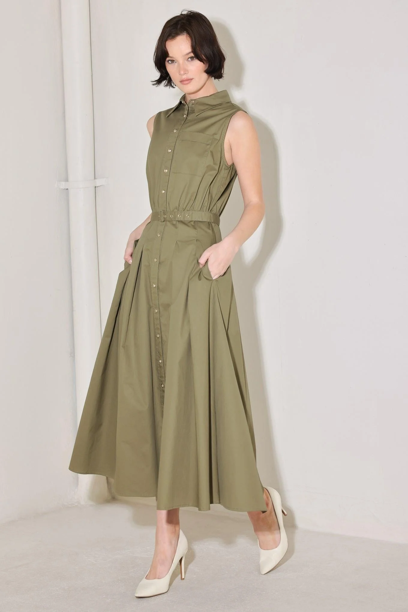Simply Unstoppable Woven Midi Dress - Image 6