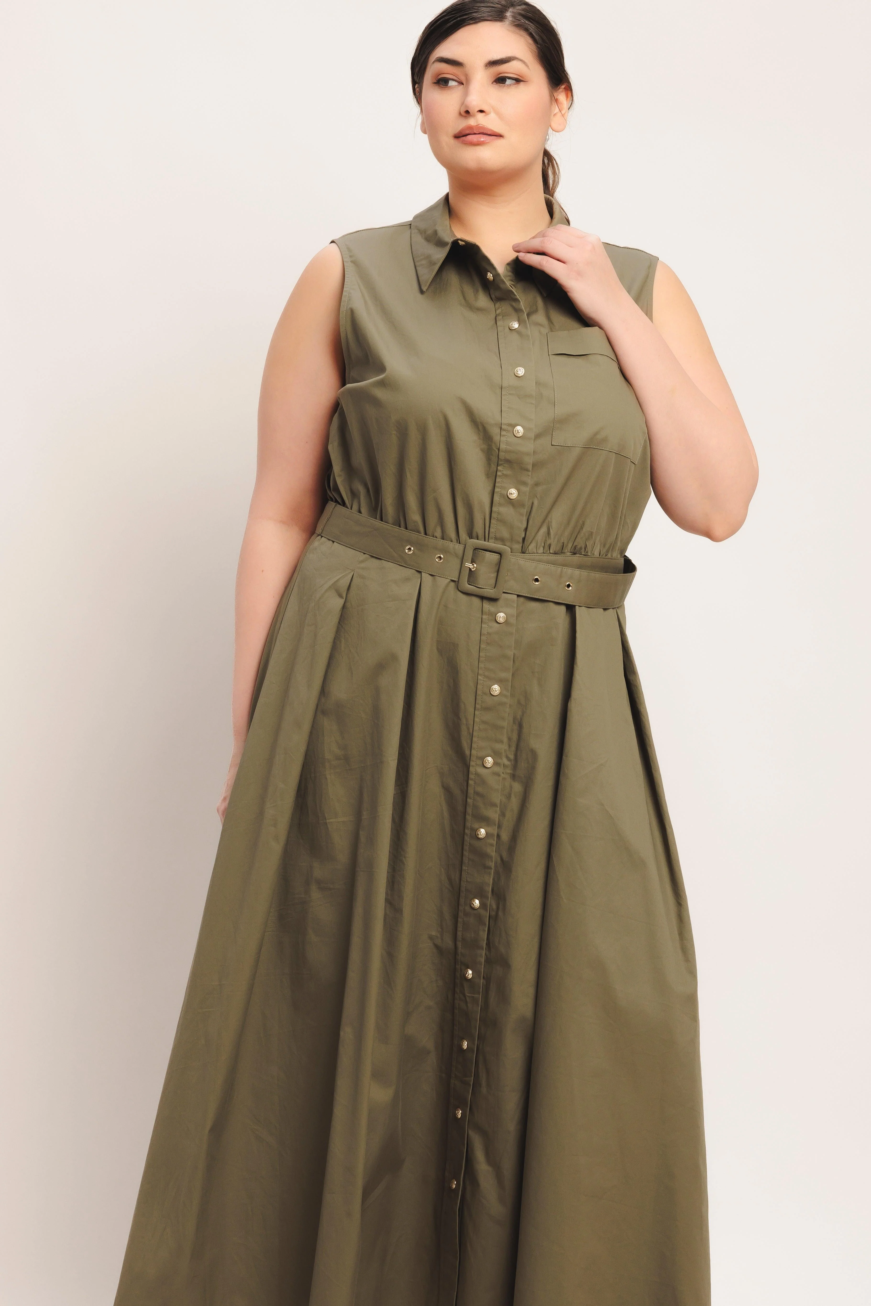 Simply Unstoppable Woven Midi Dress - Image 8