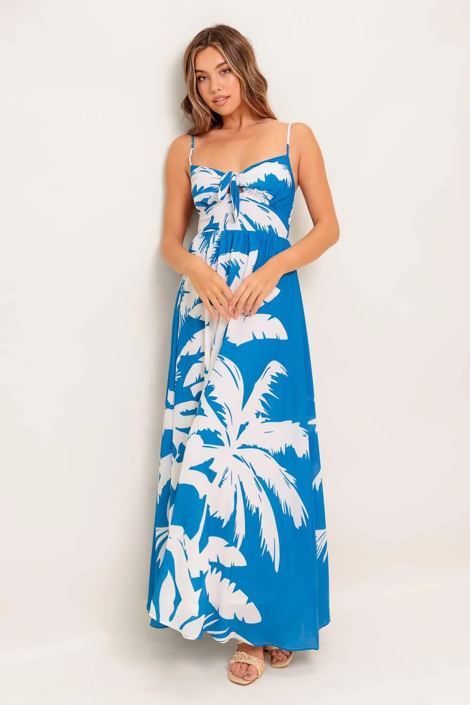 Slow Mornings Navy Woven Maxi Dress - Image 7