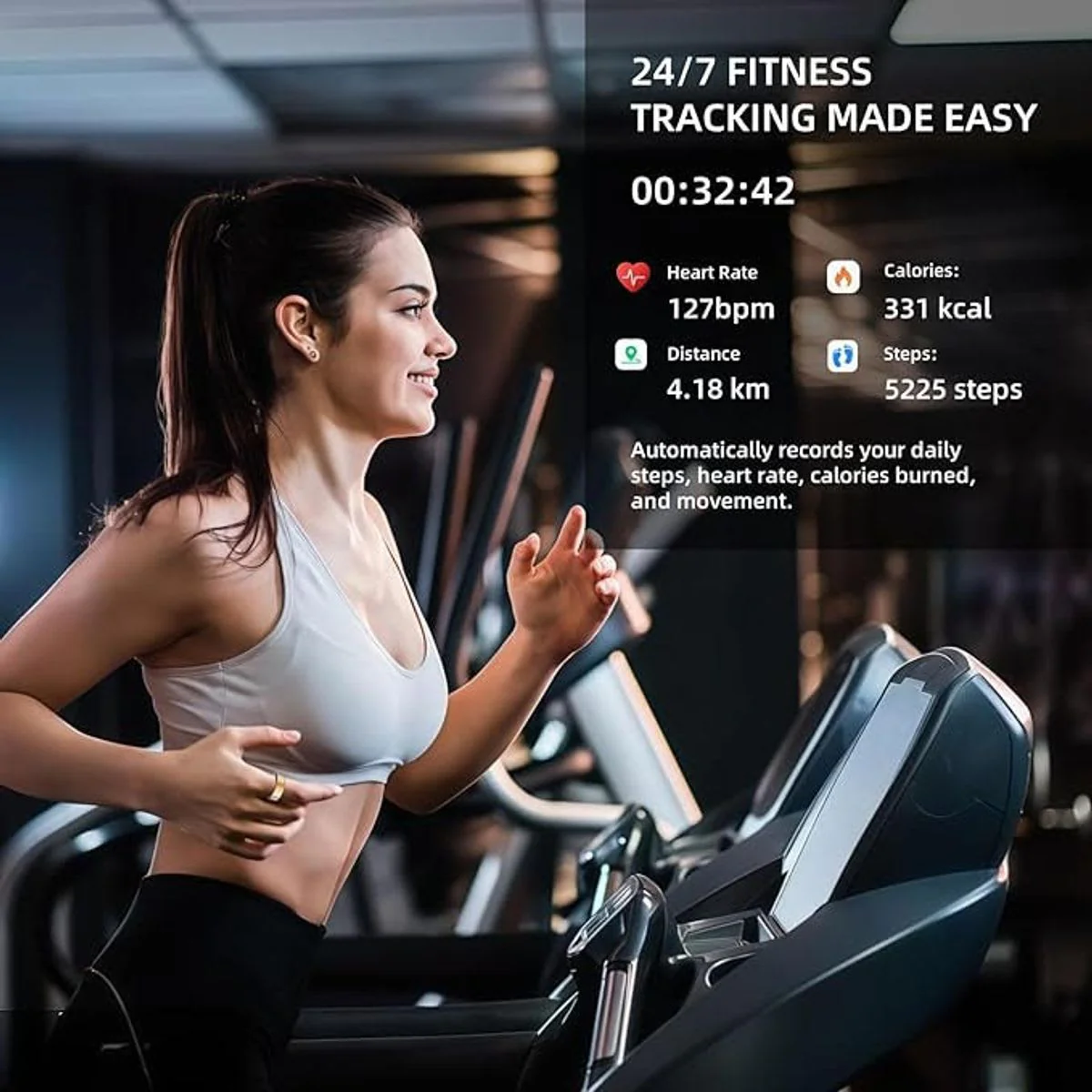 Smart Health Monitoring Ring with Heart Rate, Blood Oxygen & Sleep Tracking - Image 3