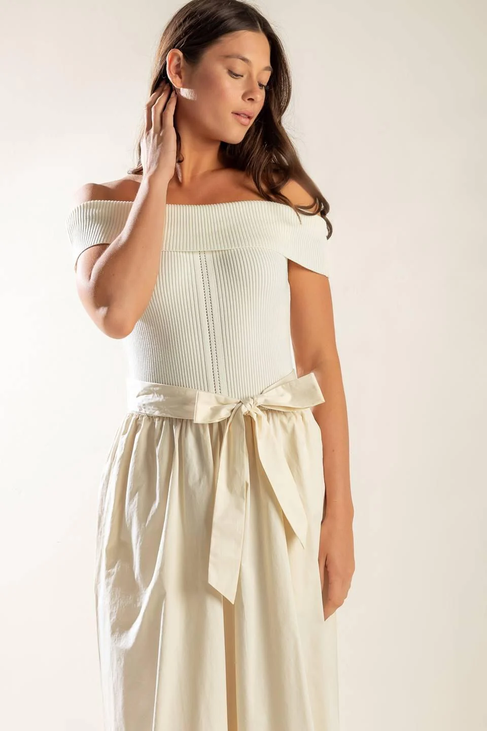 Social Season  Off Shoulder Midi Dress - Image 4