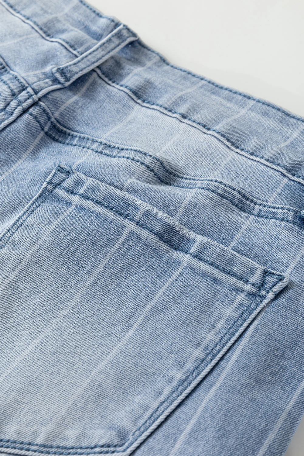 Threaded Pear Sofia Pinstripe Wide Leg Jeans - Image 7