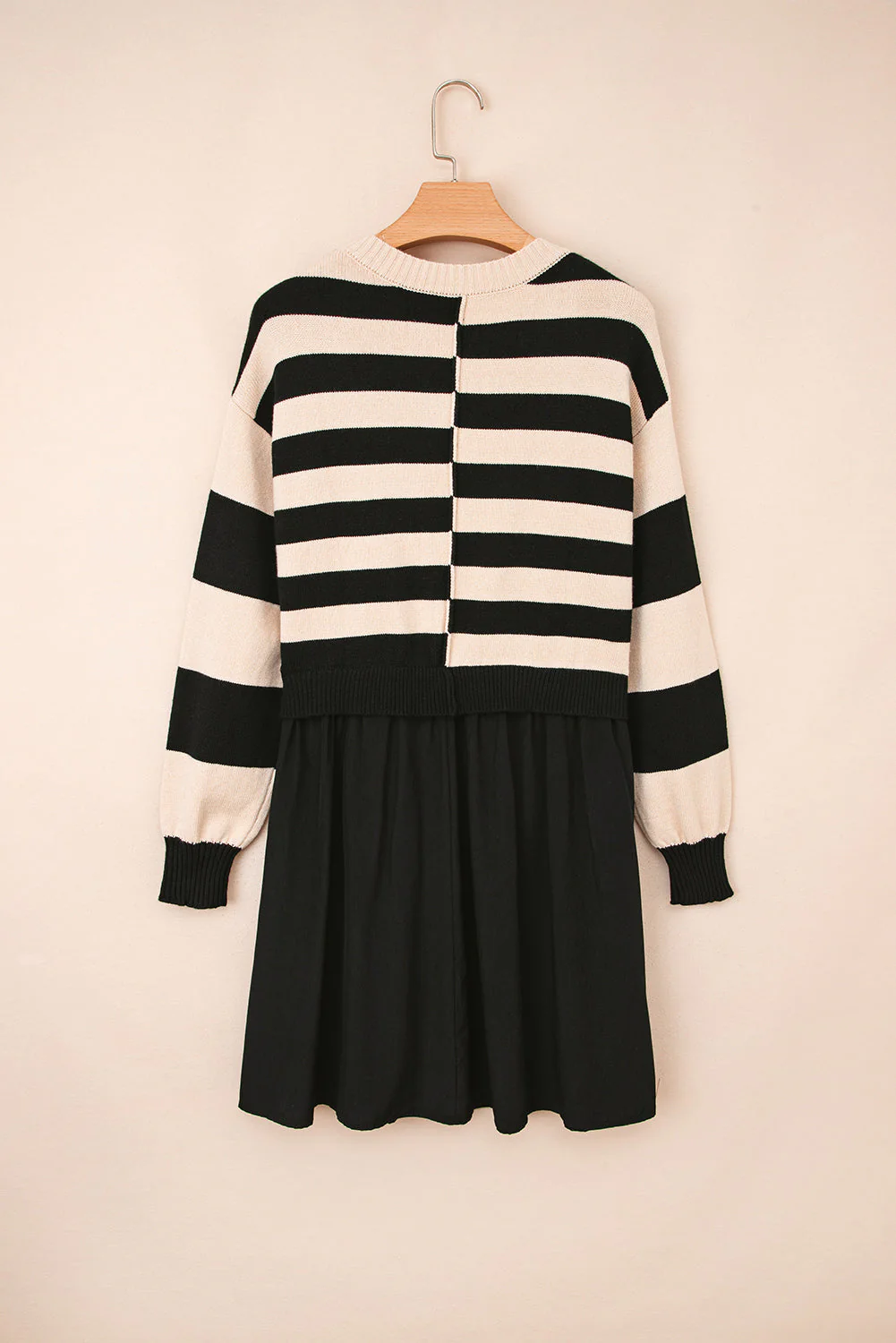 Threaded Pear Sofia Waist Splicing Hem Sweater - Image 2