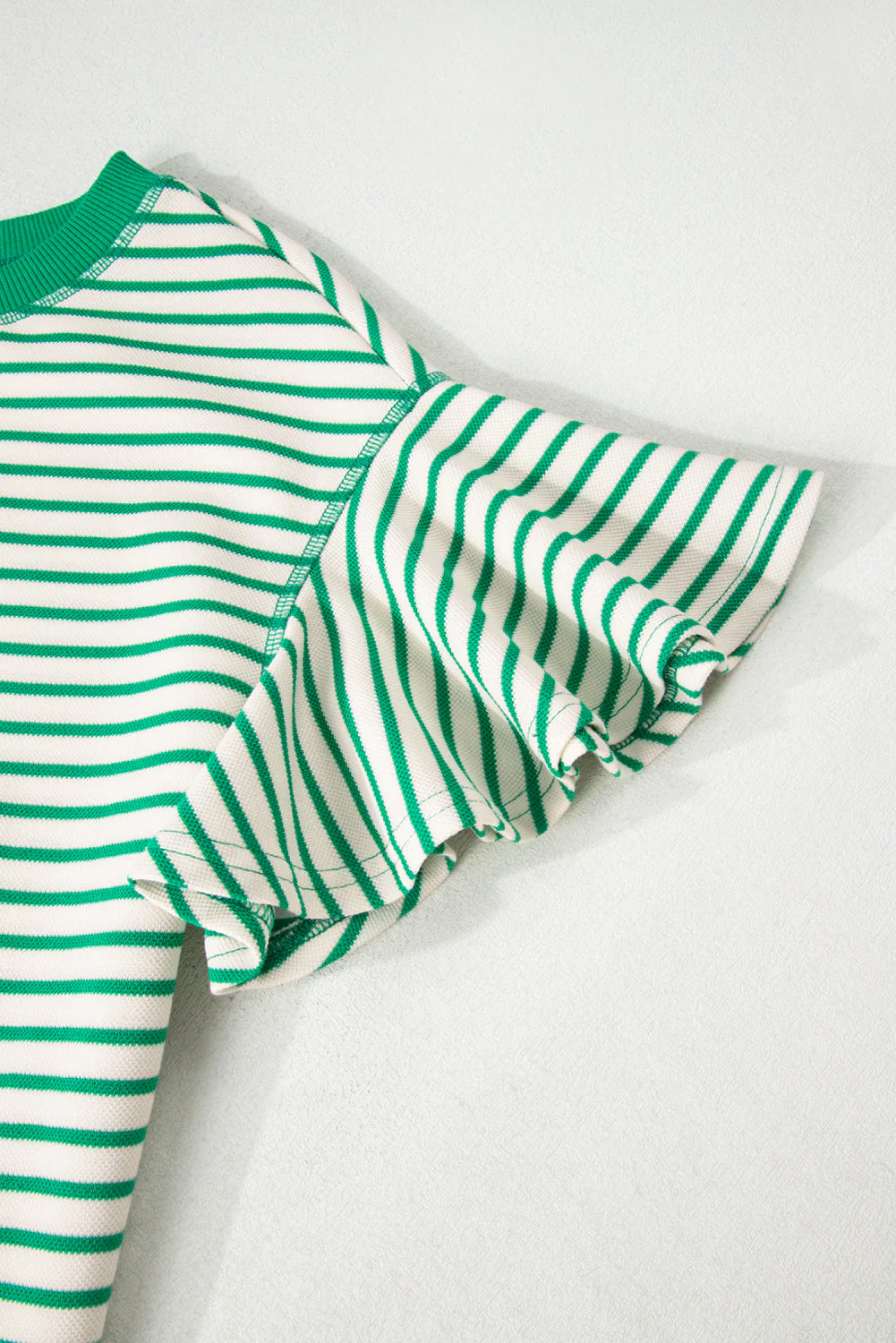 Threaded Pear Sol Ruffle Short Sleeve Top - Image 9