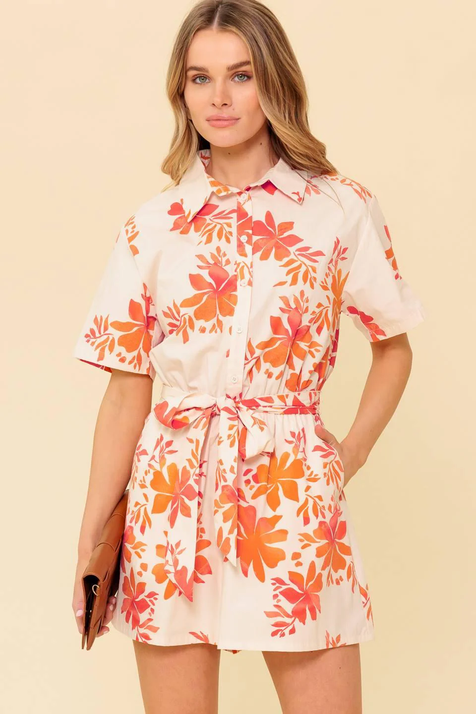 Southernmost Charm Woven Romper - Image 5