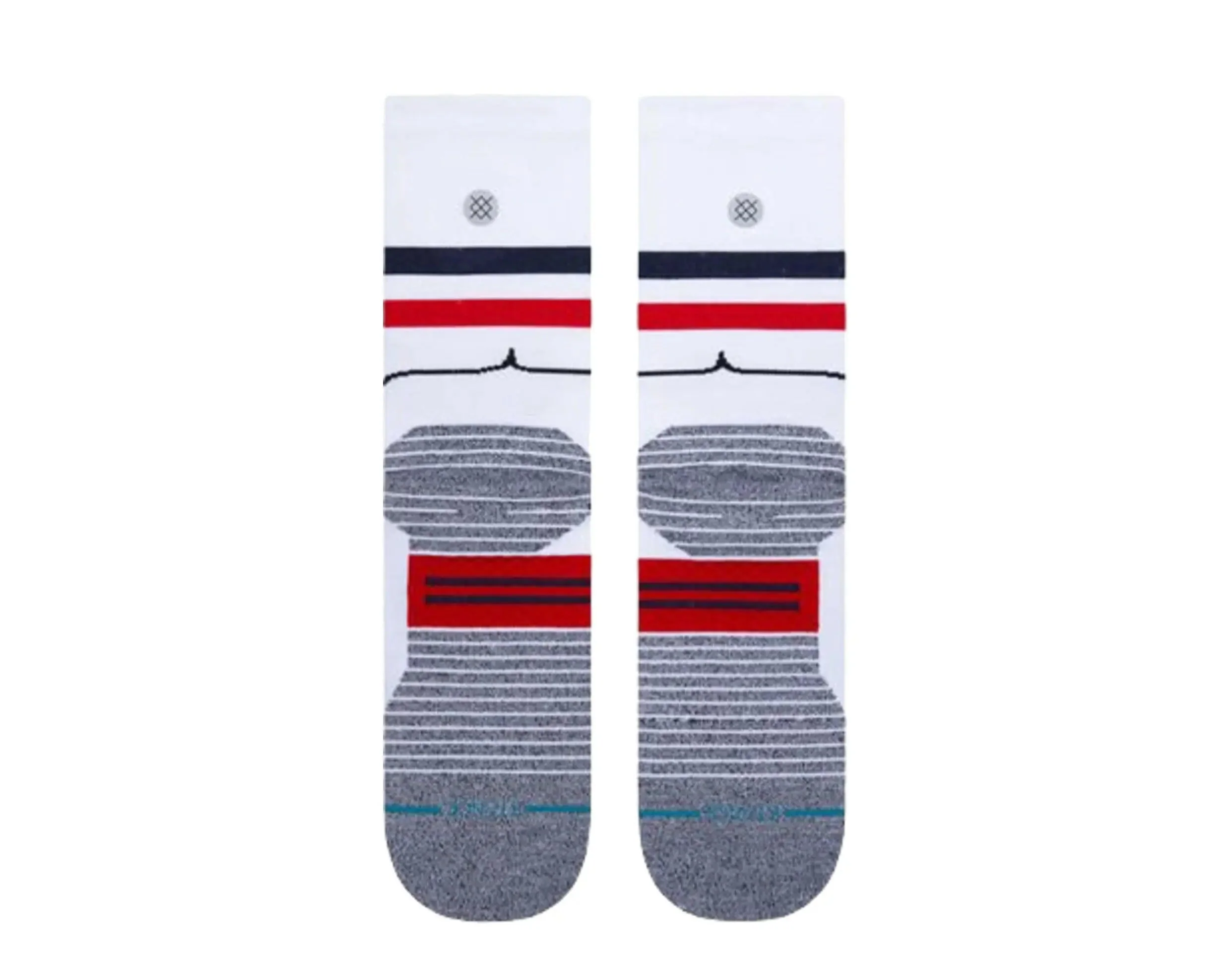 Stance x Forest Gump Feel 360 - Run Forrest Crew Socks White - Image 3