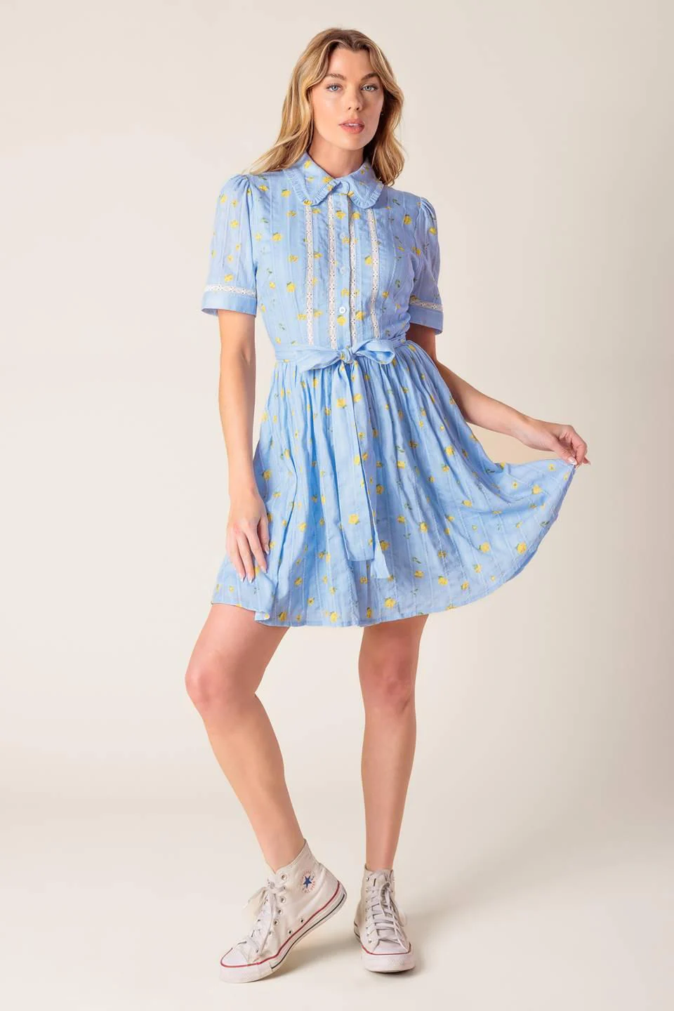 Starlit Skies Woven Mini Dress - Image 3