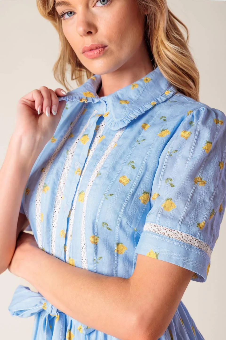 Starlit Skies Woven Mini Dress - Image 6