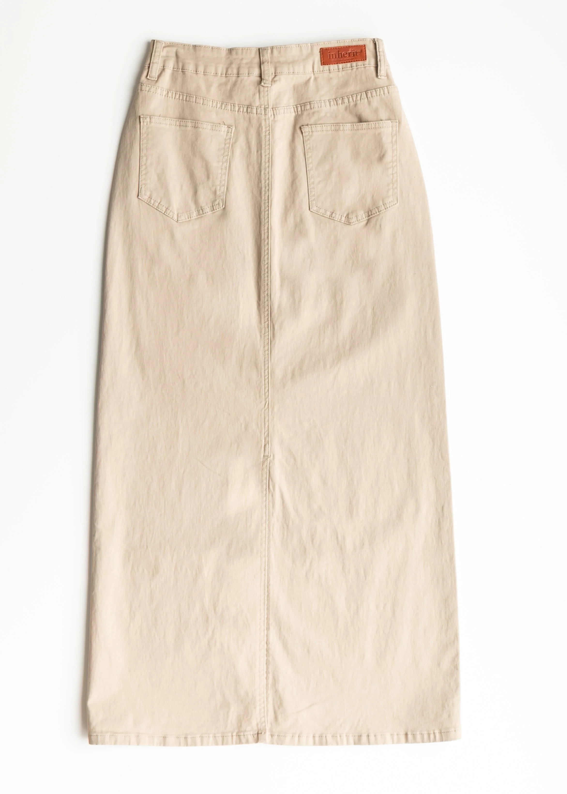 Stella Simply Taupe Denim Maxi Skirt - Image 10