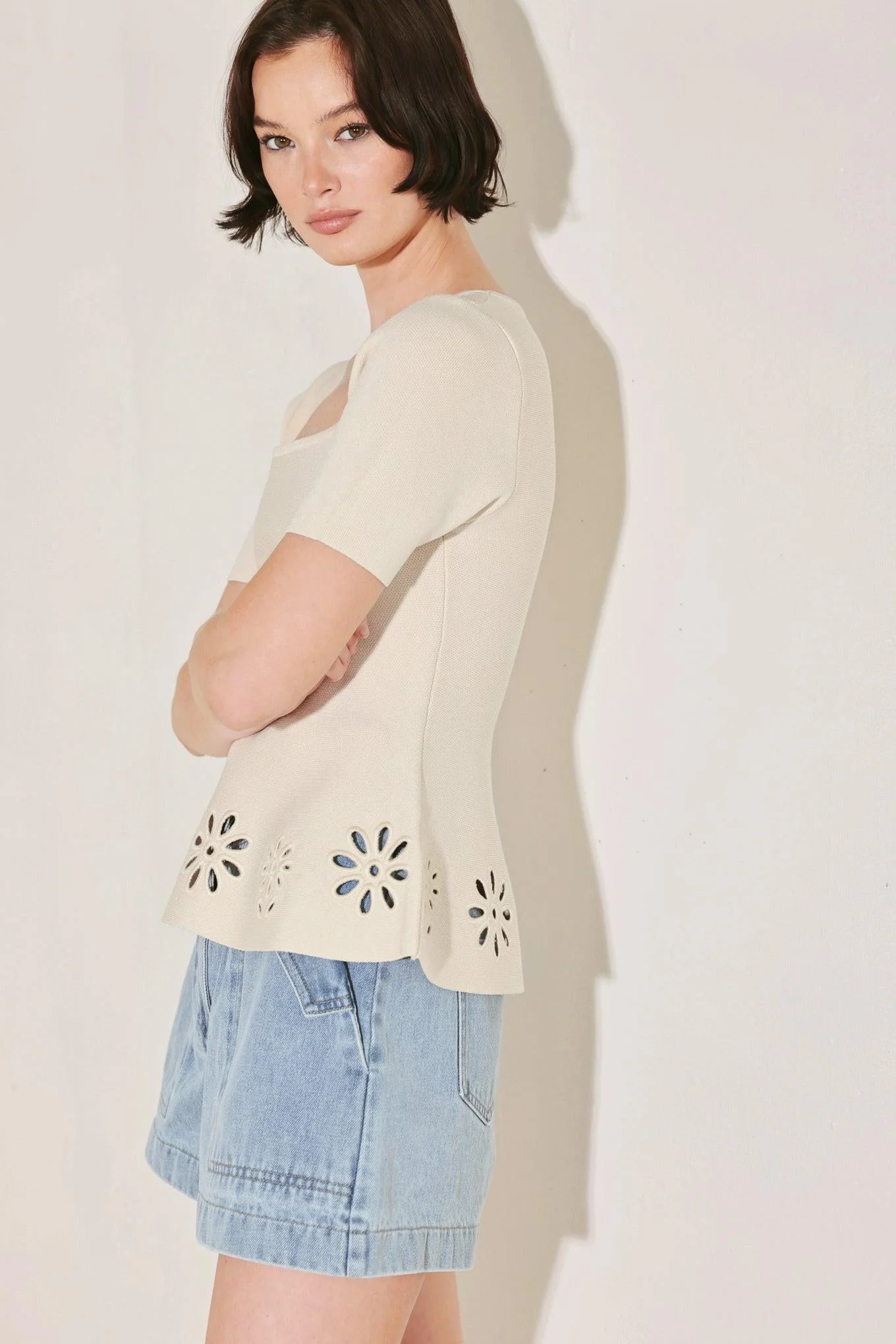 Summer Crush Edit Sweater Knit Top - Image 4