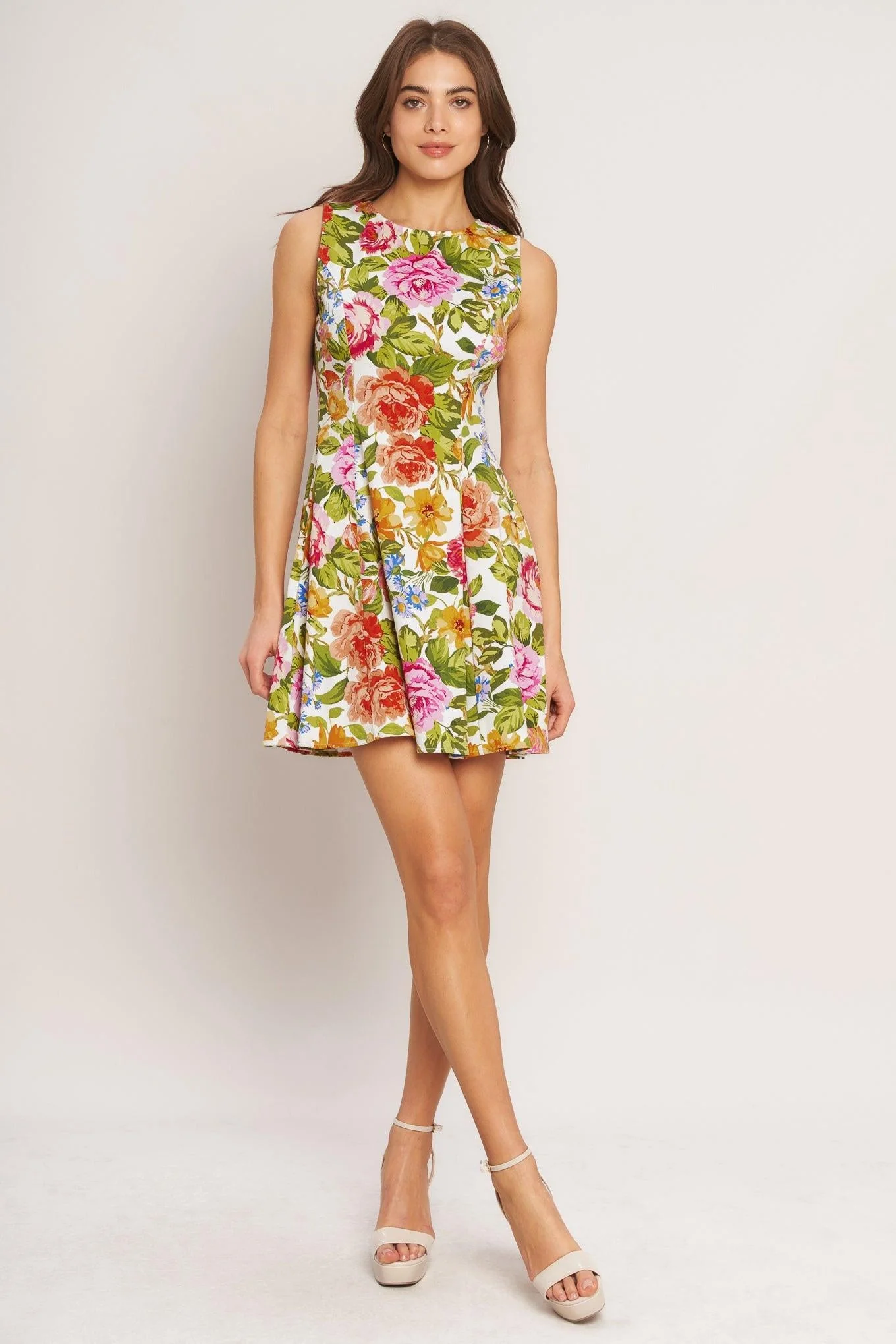 Summer Love Flora Woven Mini Dress - Image 3