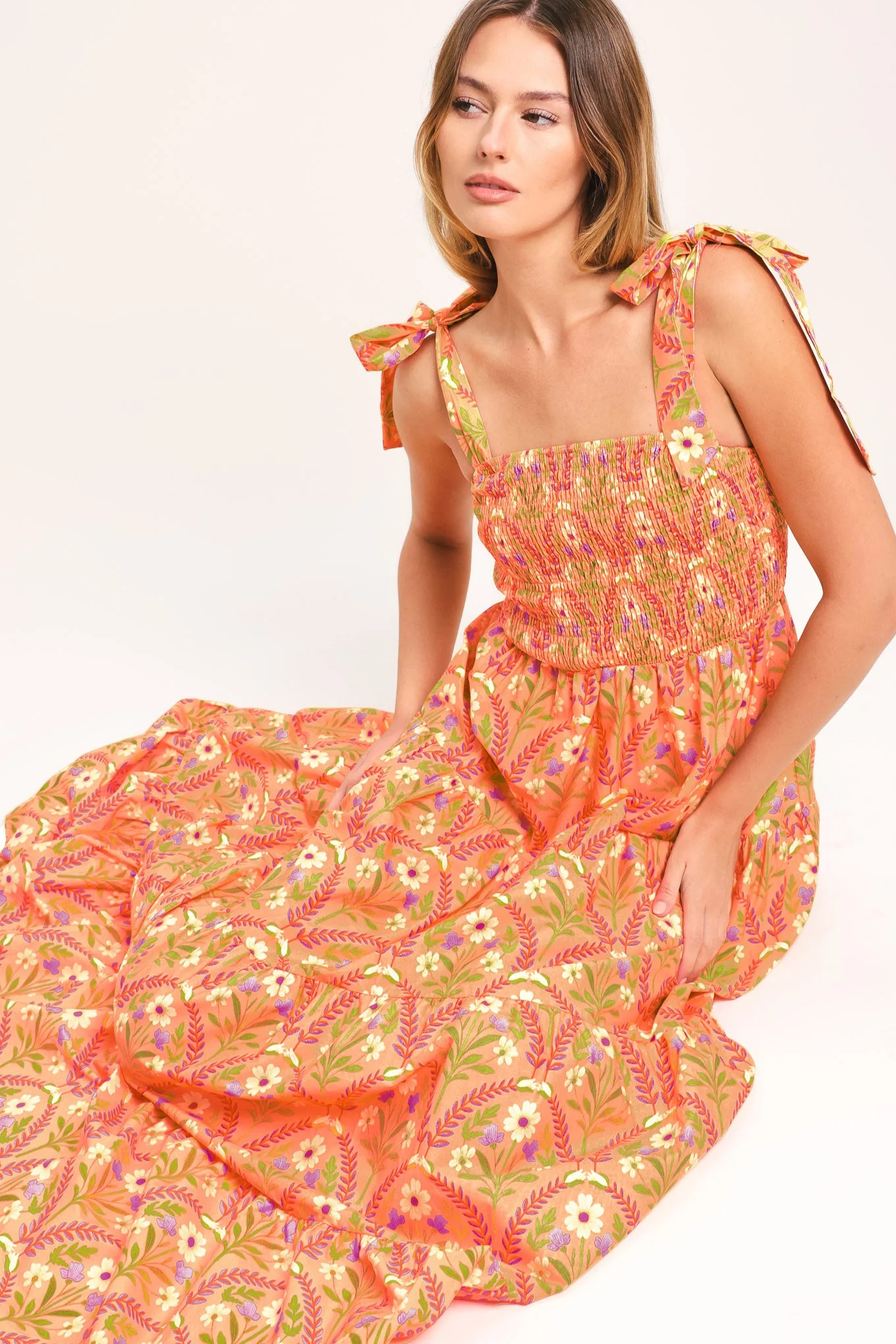 Sunkiss Floral Woven Maxi Dress - Image 4
