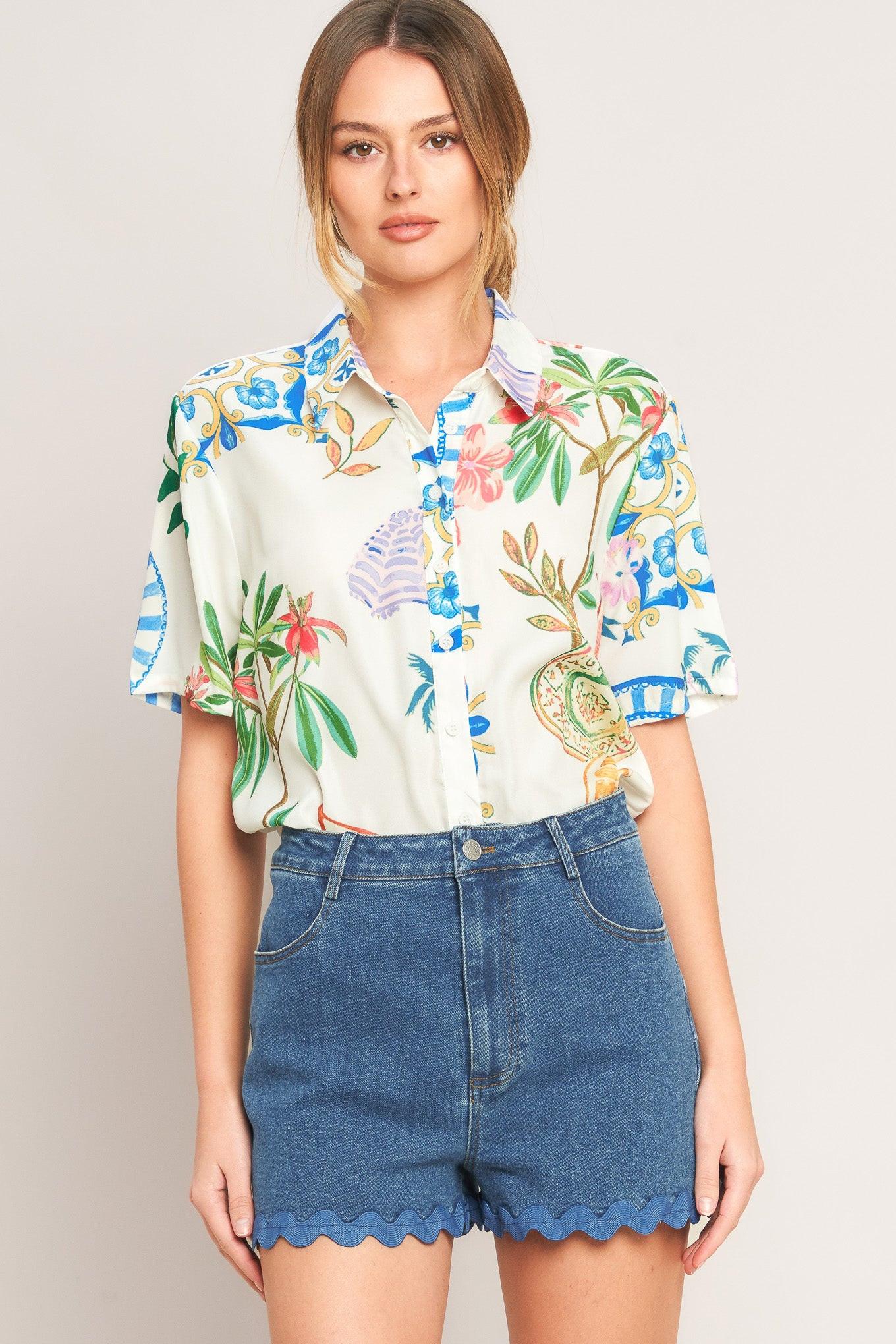 Sunny Day Denim Shorts - Image 3