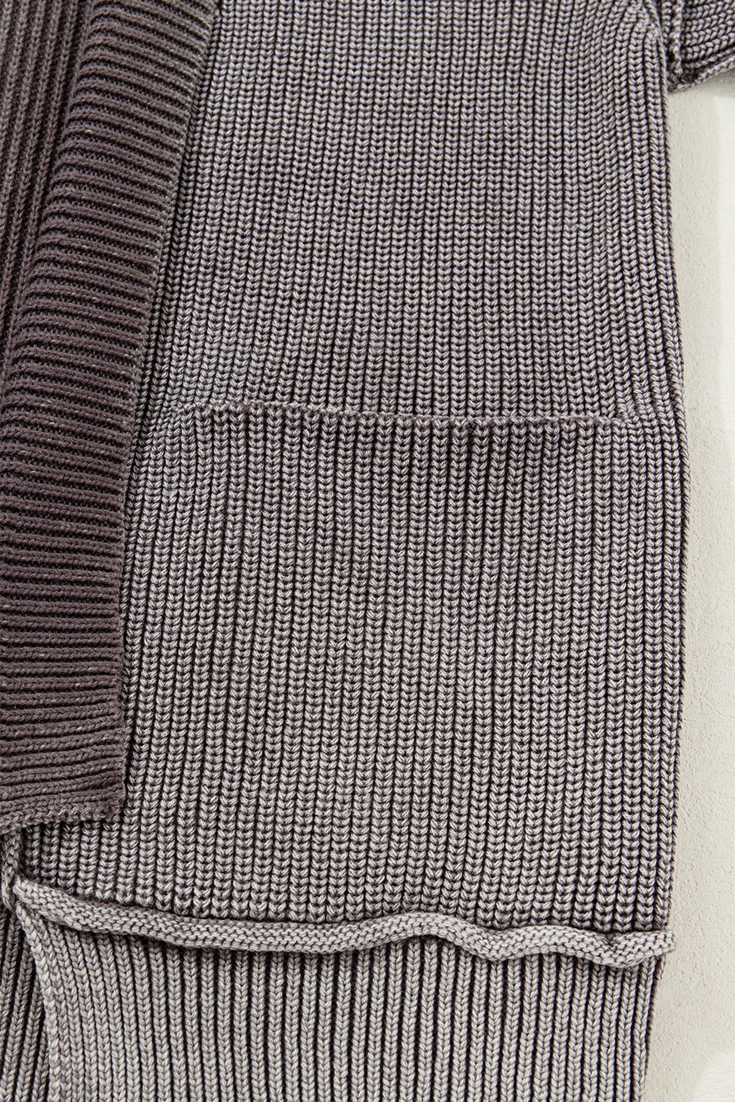 Threaded Pear Sunny Patchwork Knit Open Sweater - Image 4
