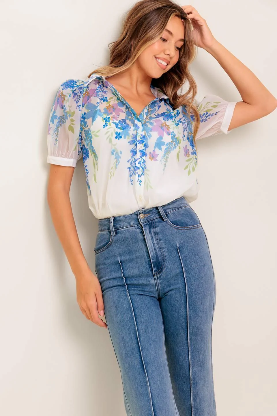 Sunset Sail Woven Top - Image 4